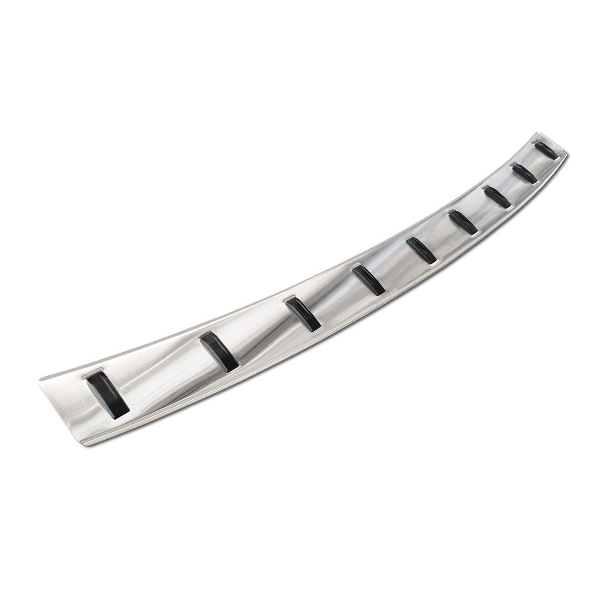 Rear bumper trim — Silver, Stainless steel, Brushed