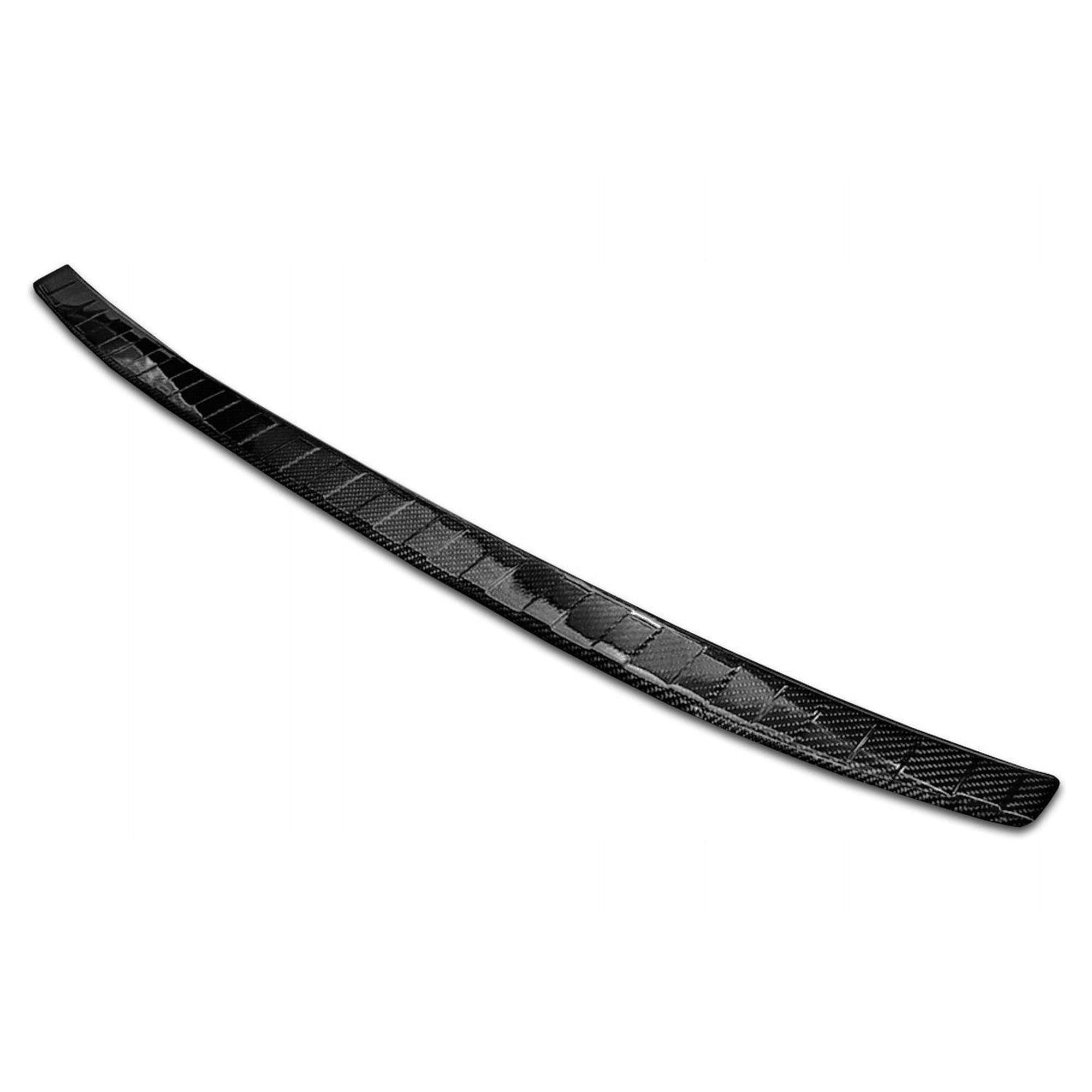 Rear bumper trim — Black, Carbon fiber, Shiny