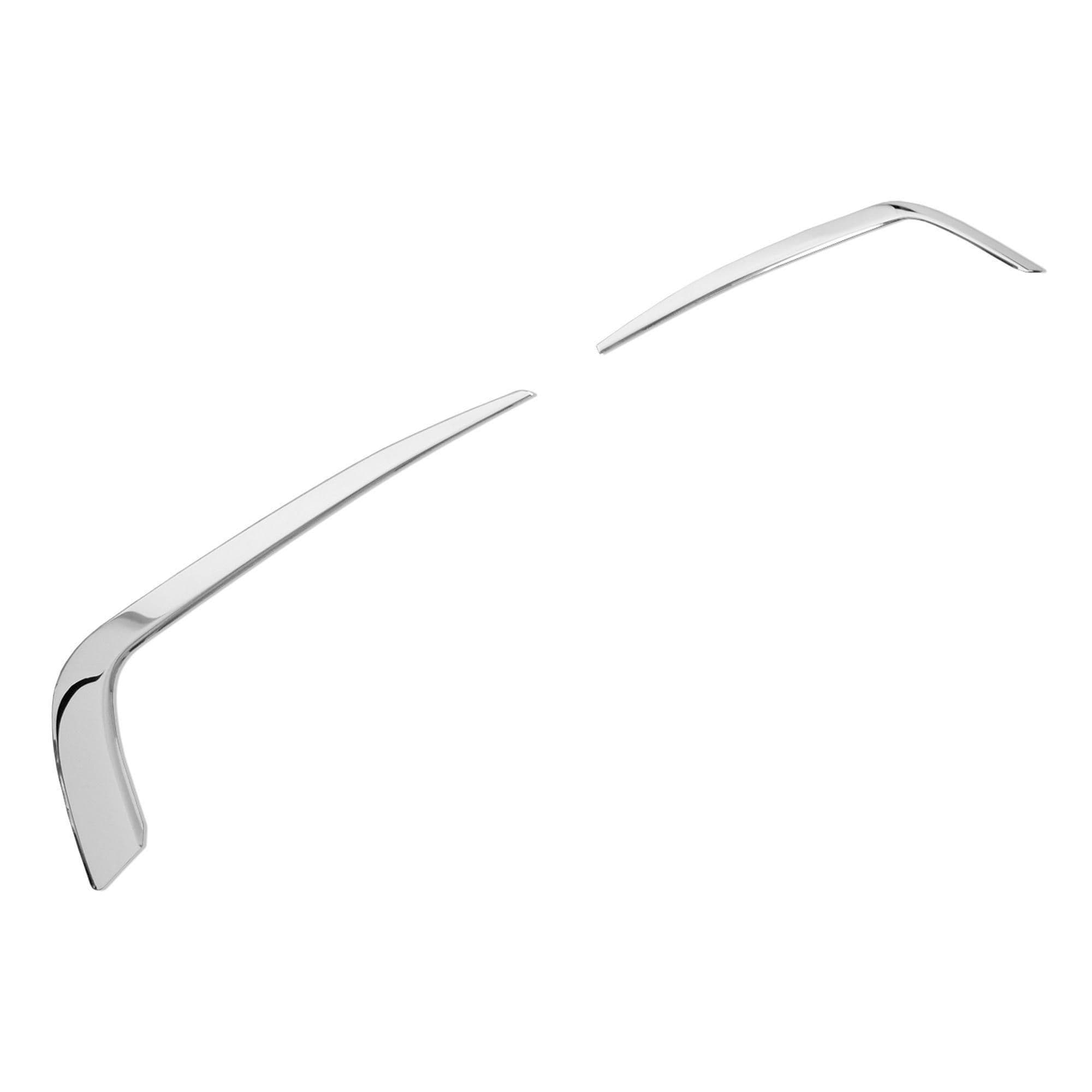 Halogen light frames (trims) — Chrome, Stainless steel, Polished