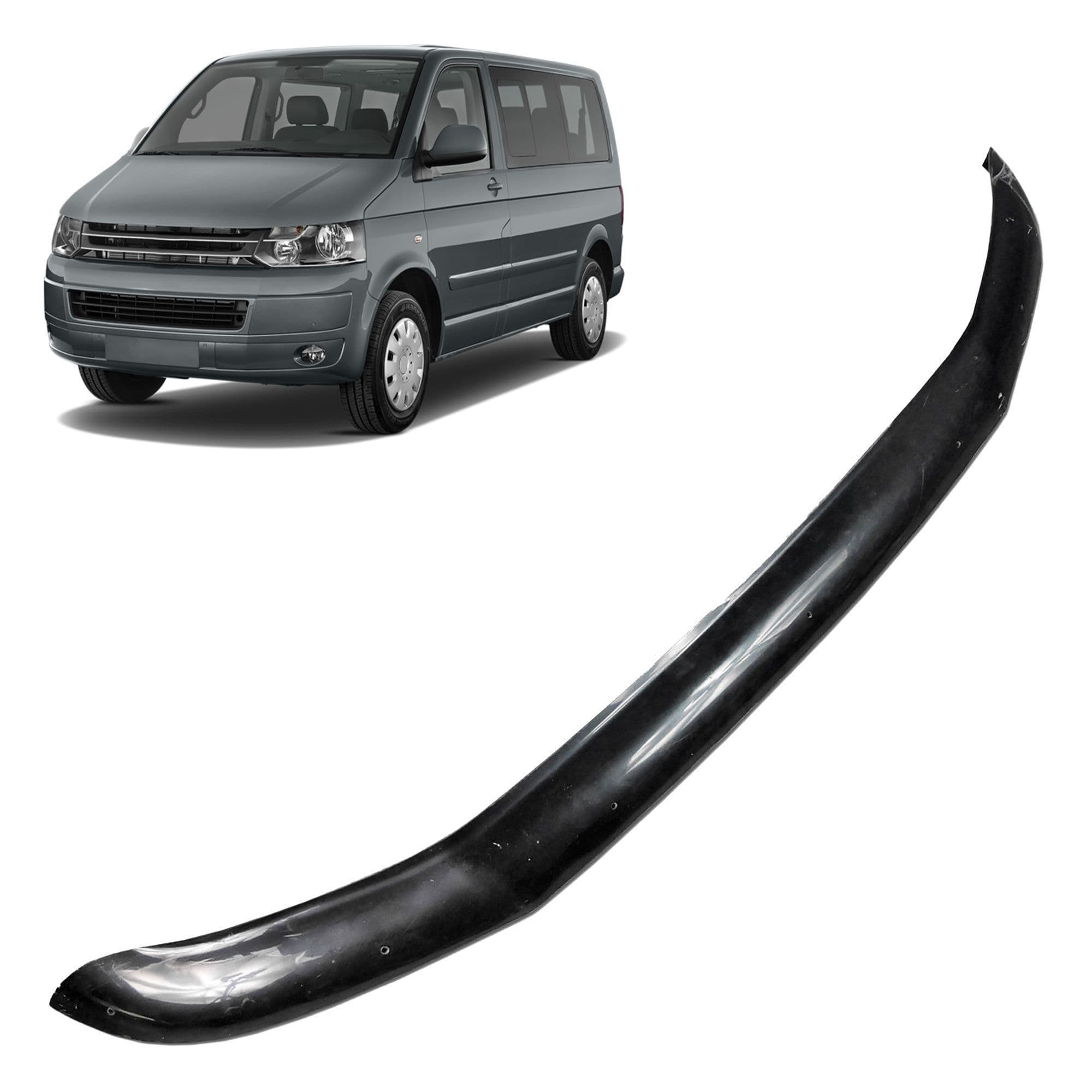 Bonnet guard — Black, ABS plastic, Shiny
