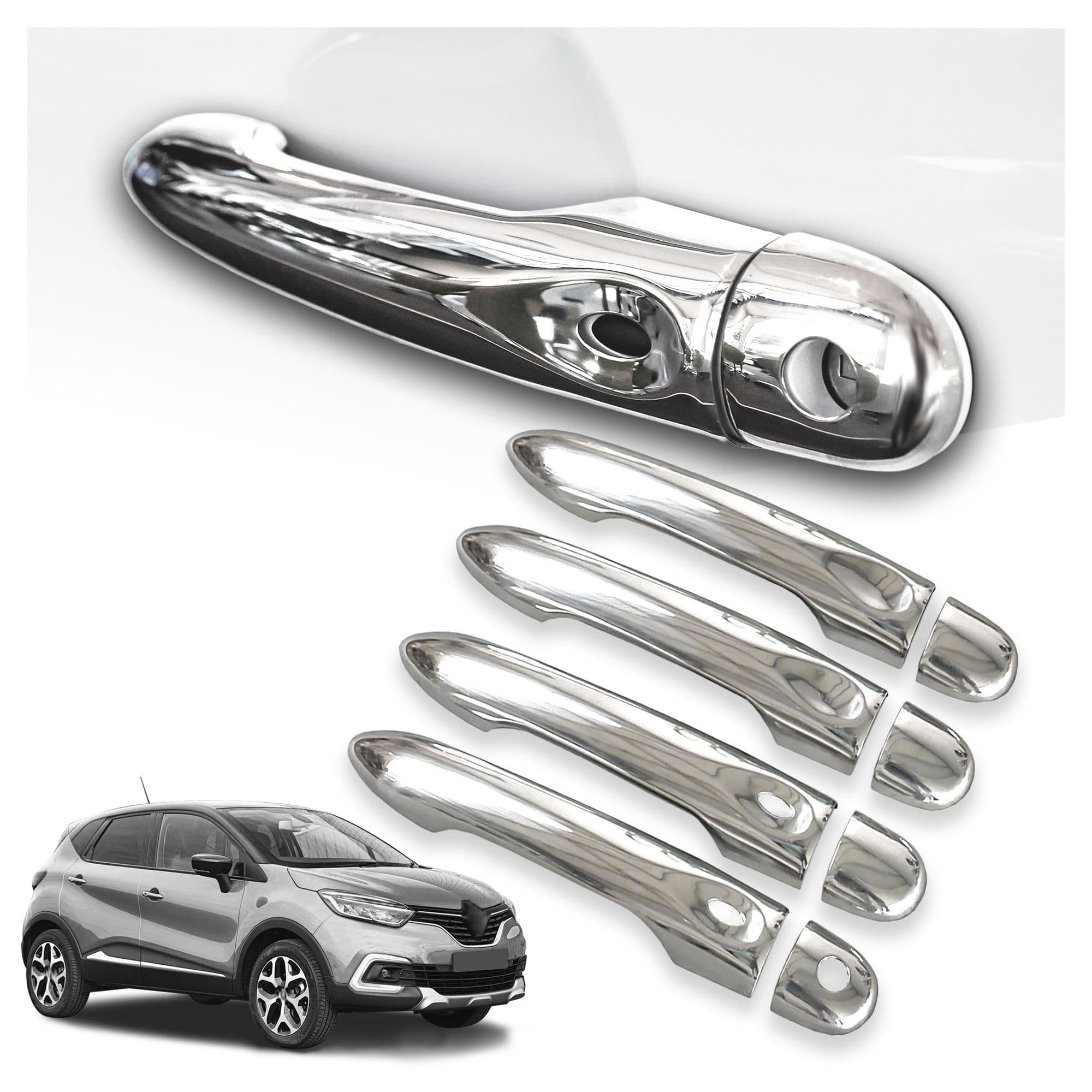 Handle covers — Chrome, Stainless steel, Polished