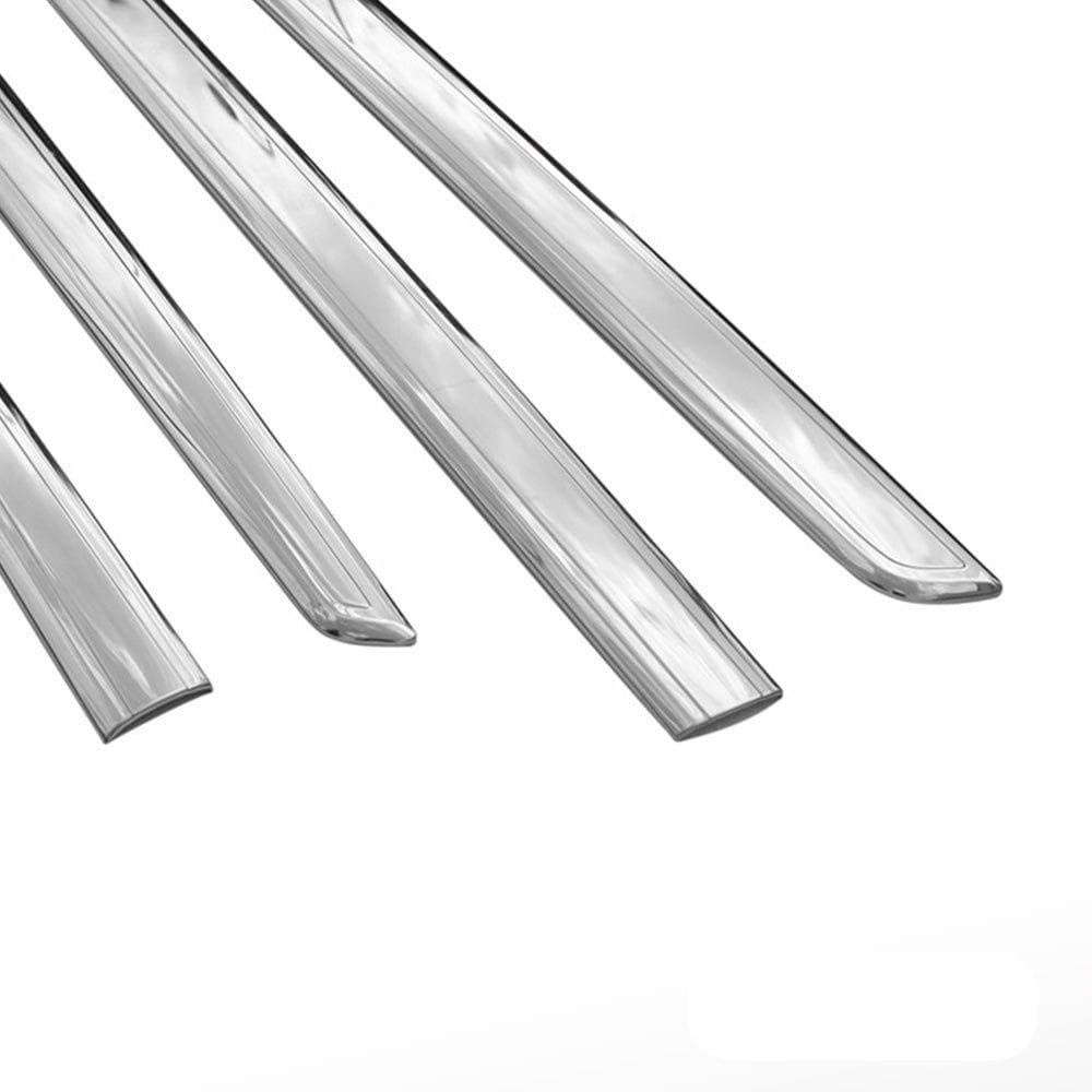 Moulures de portes latérales Narrow — Chrome, Acier inoxydable, Poli