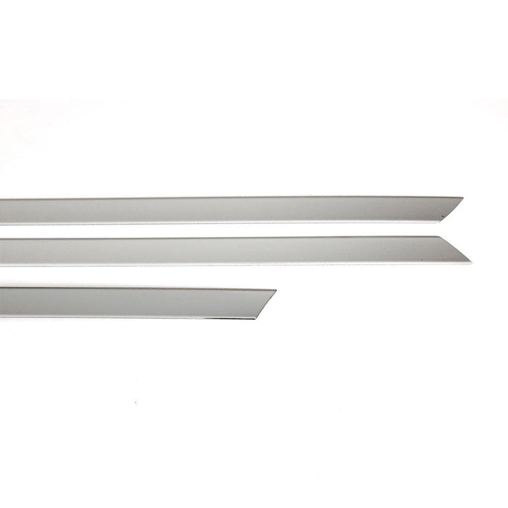 Moulures de portes latérales — Chrome, Acier inoxydable, Poli