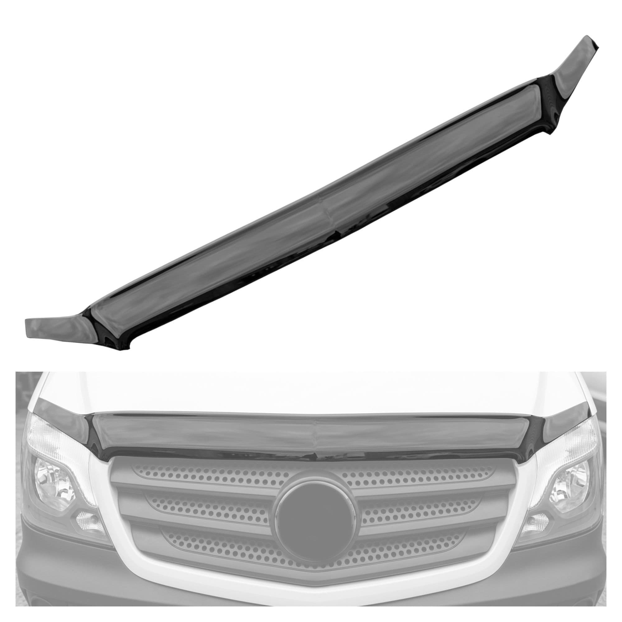 Bonnet guard — Black, ABS plastic, Shiny