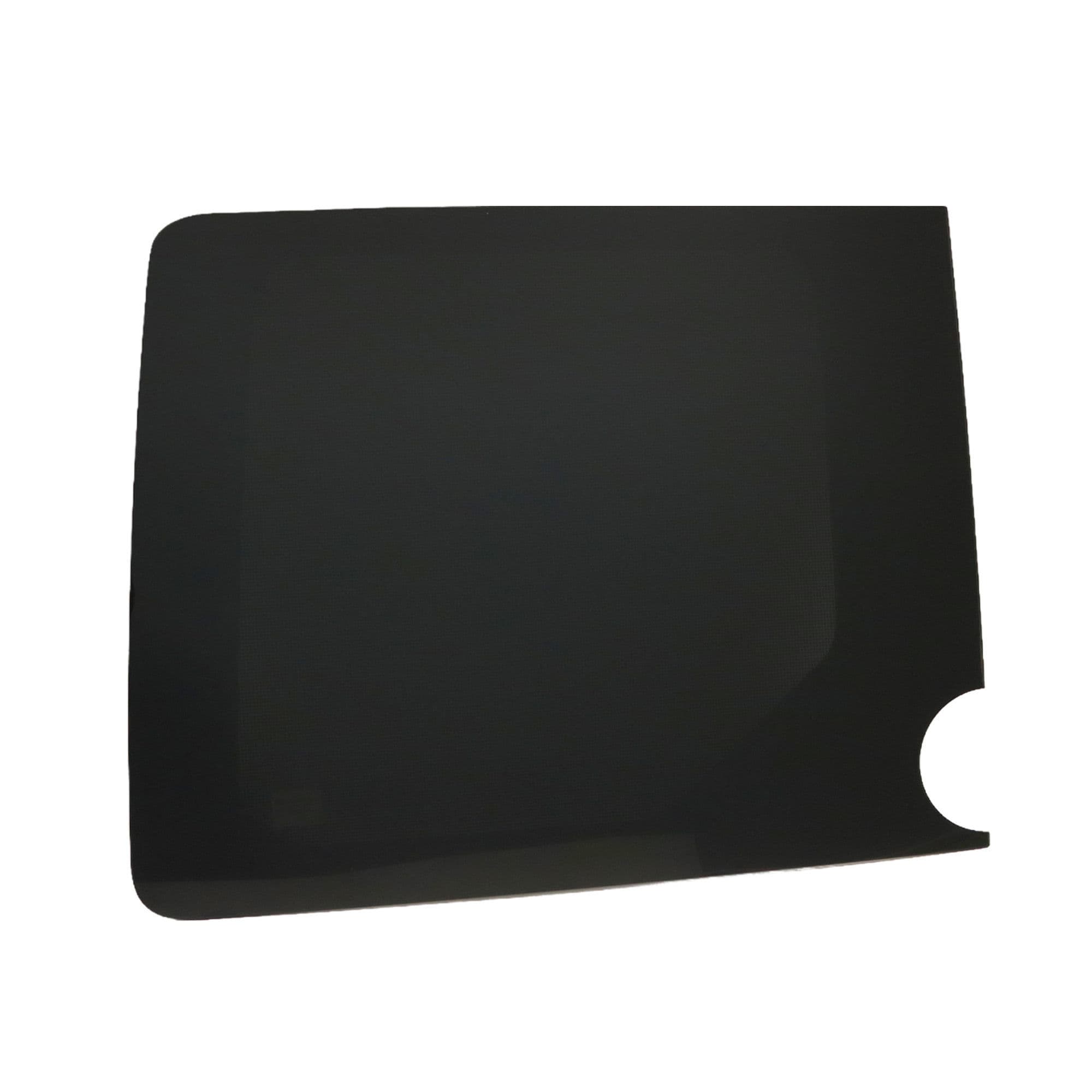 Left fixed window, twin rear doors Galaxy — Semi-transparent tinted, Glass, Polished