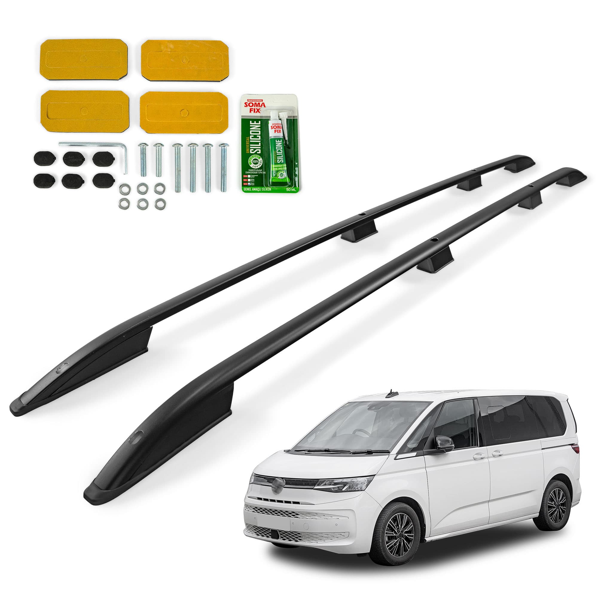 Roof rails SKYPORT — Black, Aluminum | Plastic, Painted
