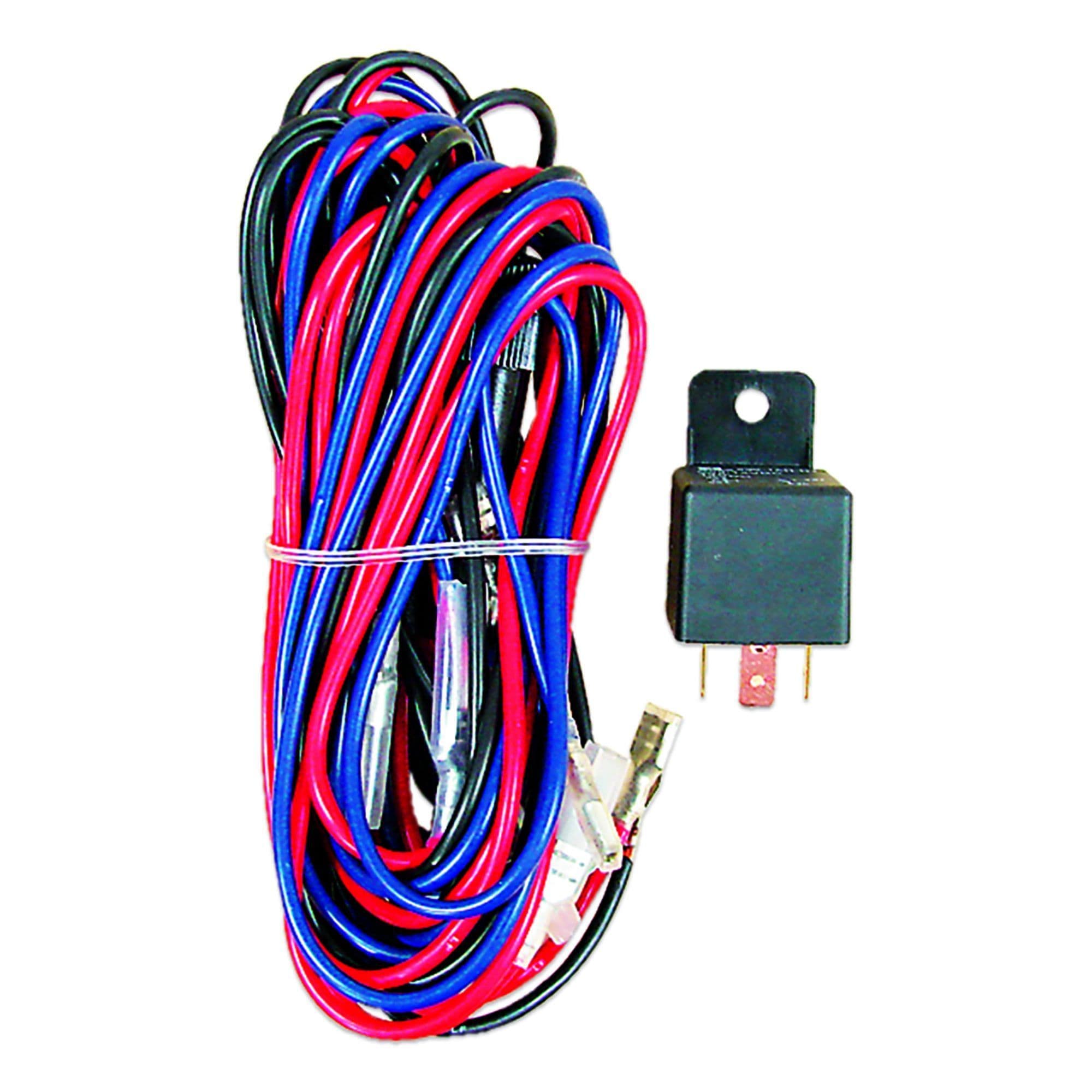 Wiring kit for 2 lamps, relay, inline fuse
