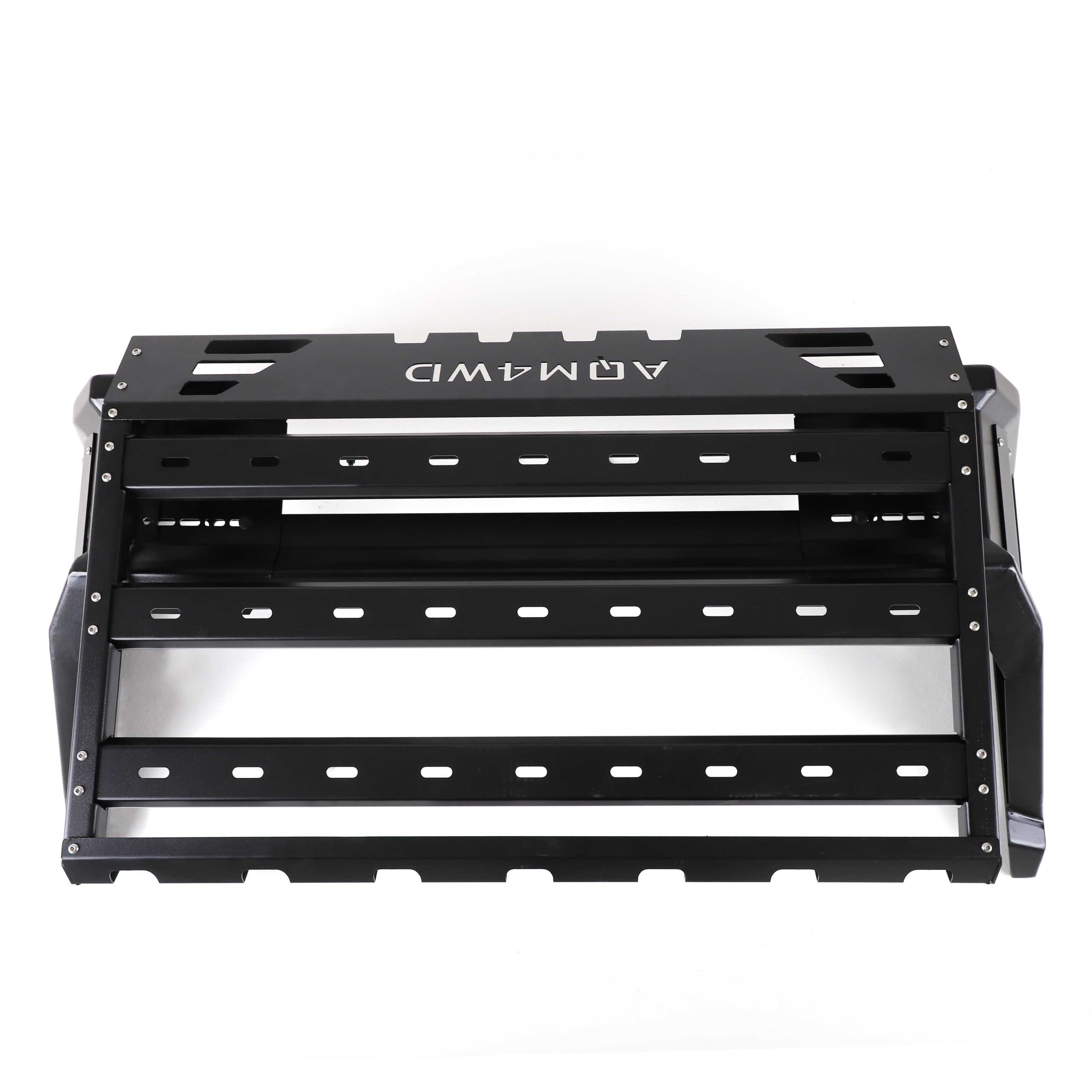 Rollbar with cargo basket M10 — Black, Steel, Powder-coated