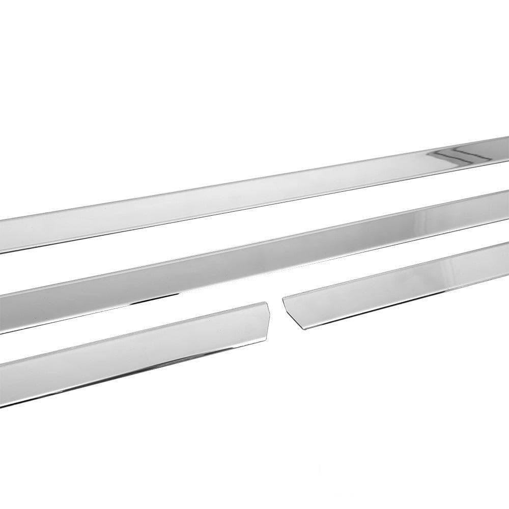 Moulures de portes latérales — Chrome, Acier inoxydable, Poli