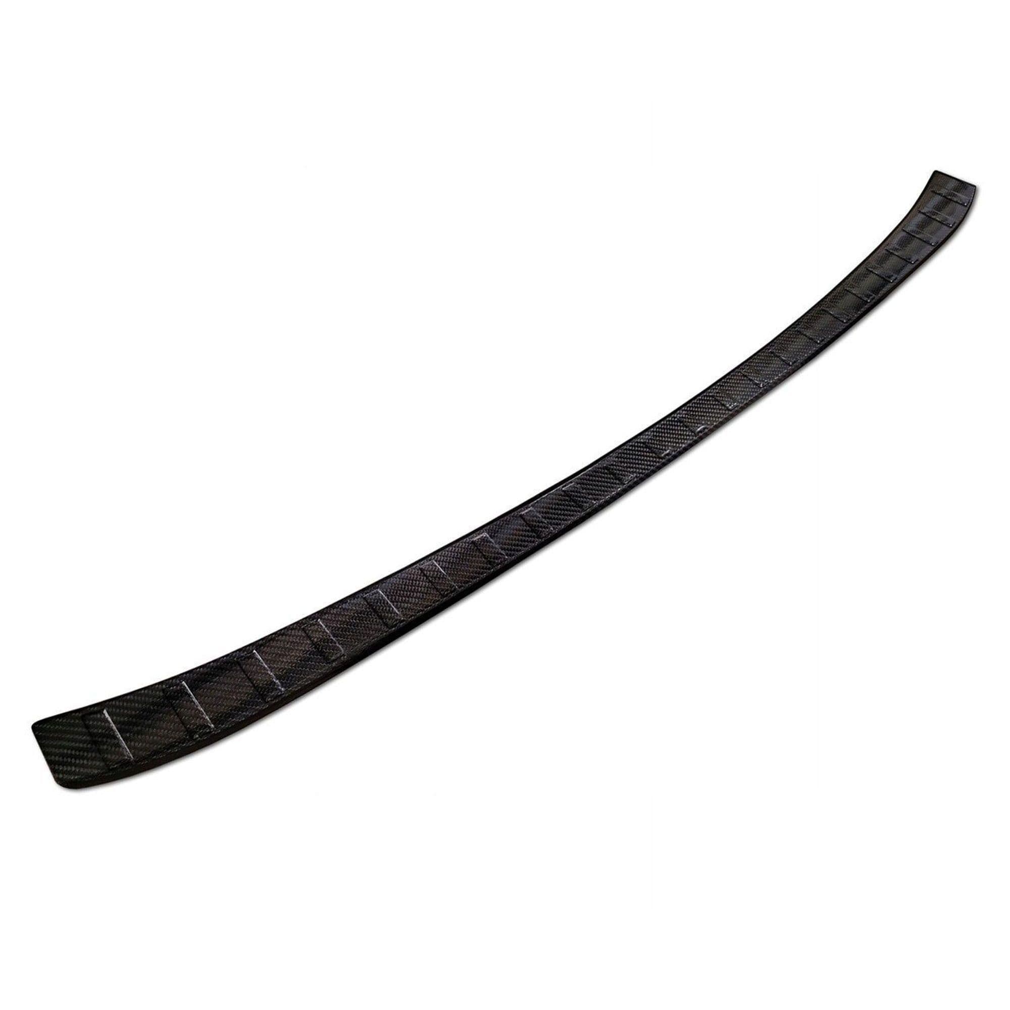 Rear bumper trim — Black, Carbon fiber, Shiny