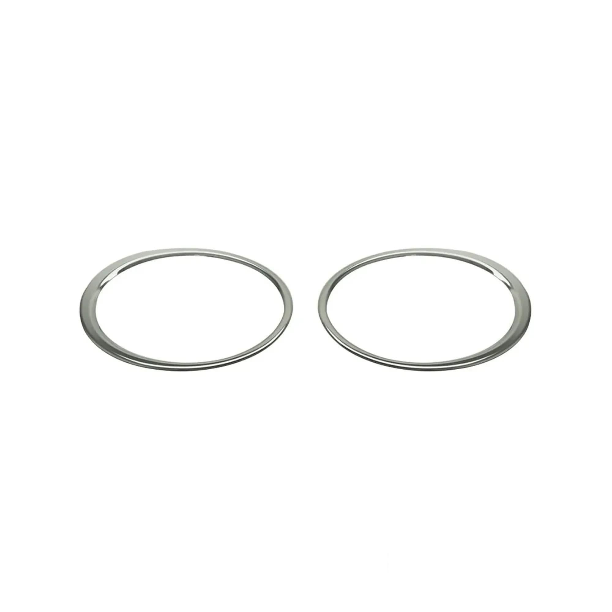 Frames for front lights — Chrome, Stainless steel, Polished
