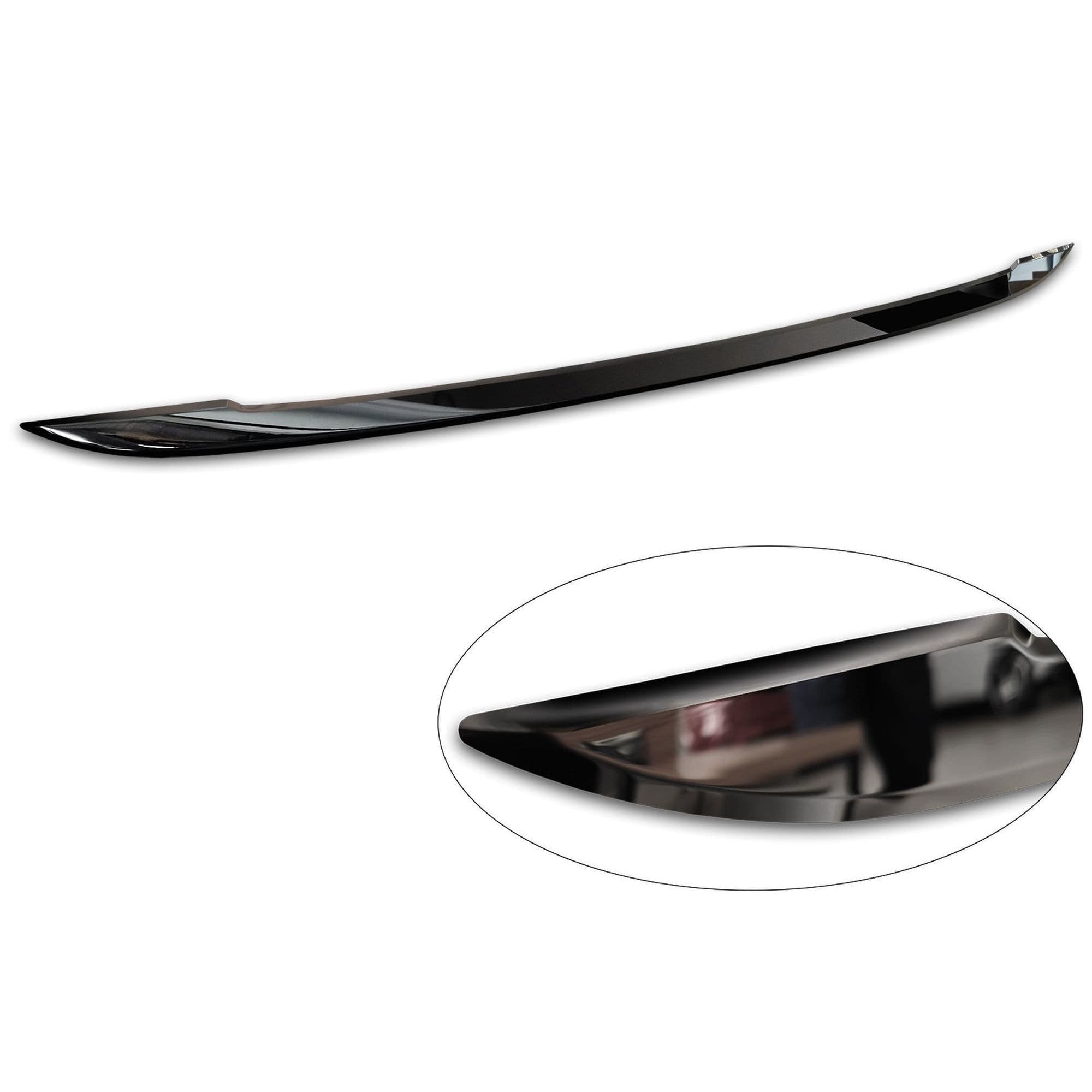 Rear tailgate edge trim — Black chrome, Stainless steel, Polished