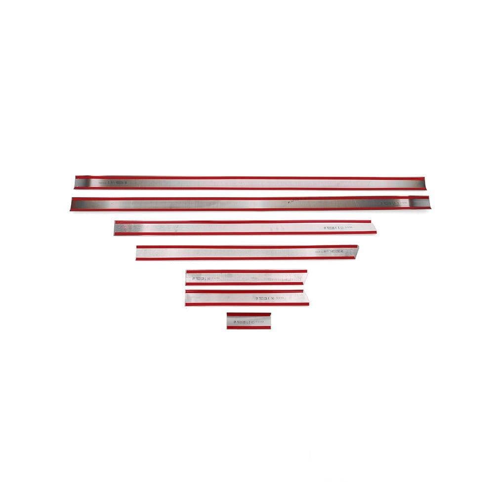 Moulures de portes latérales — Chrome noir, Acier inoxydable, Poli