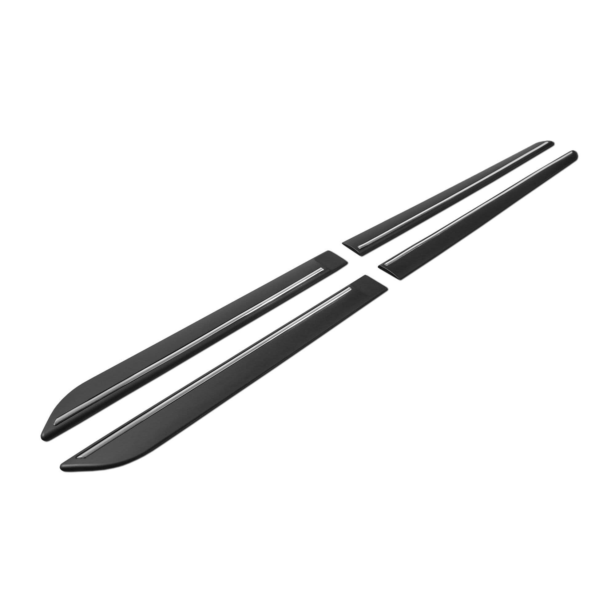 Side door trims — Black, Polyurethane composite PU, Matte