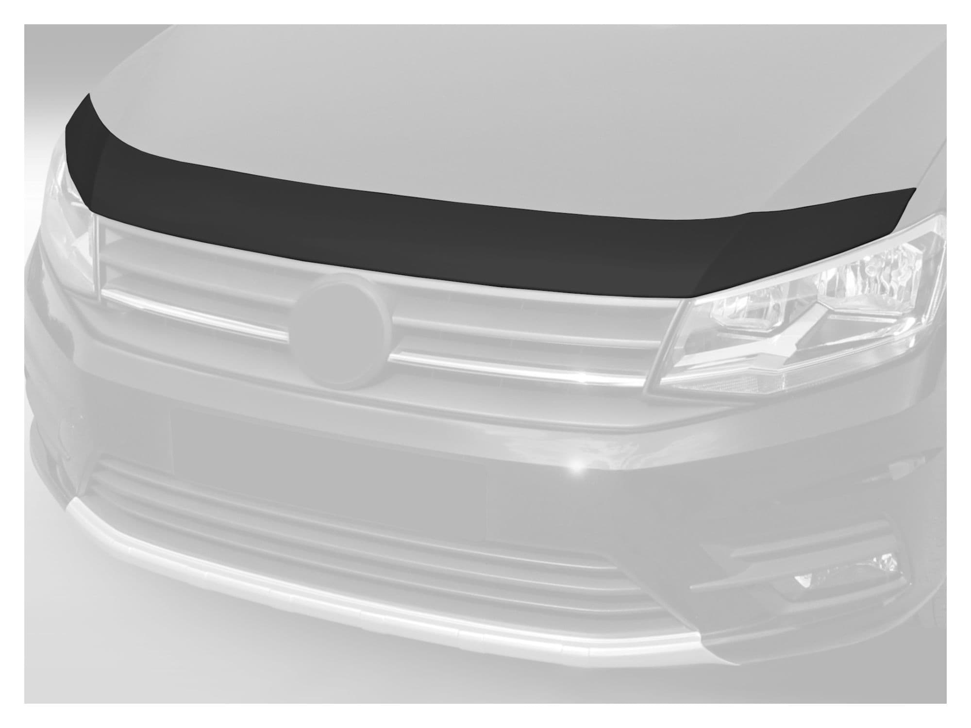 Bonnet guard — Black, ABS plastic, Matte