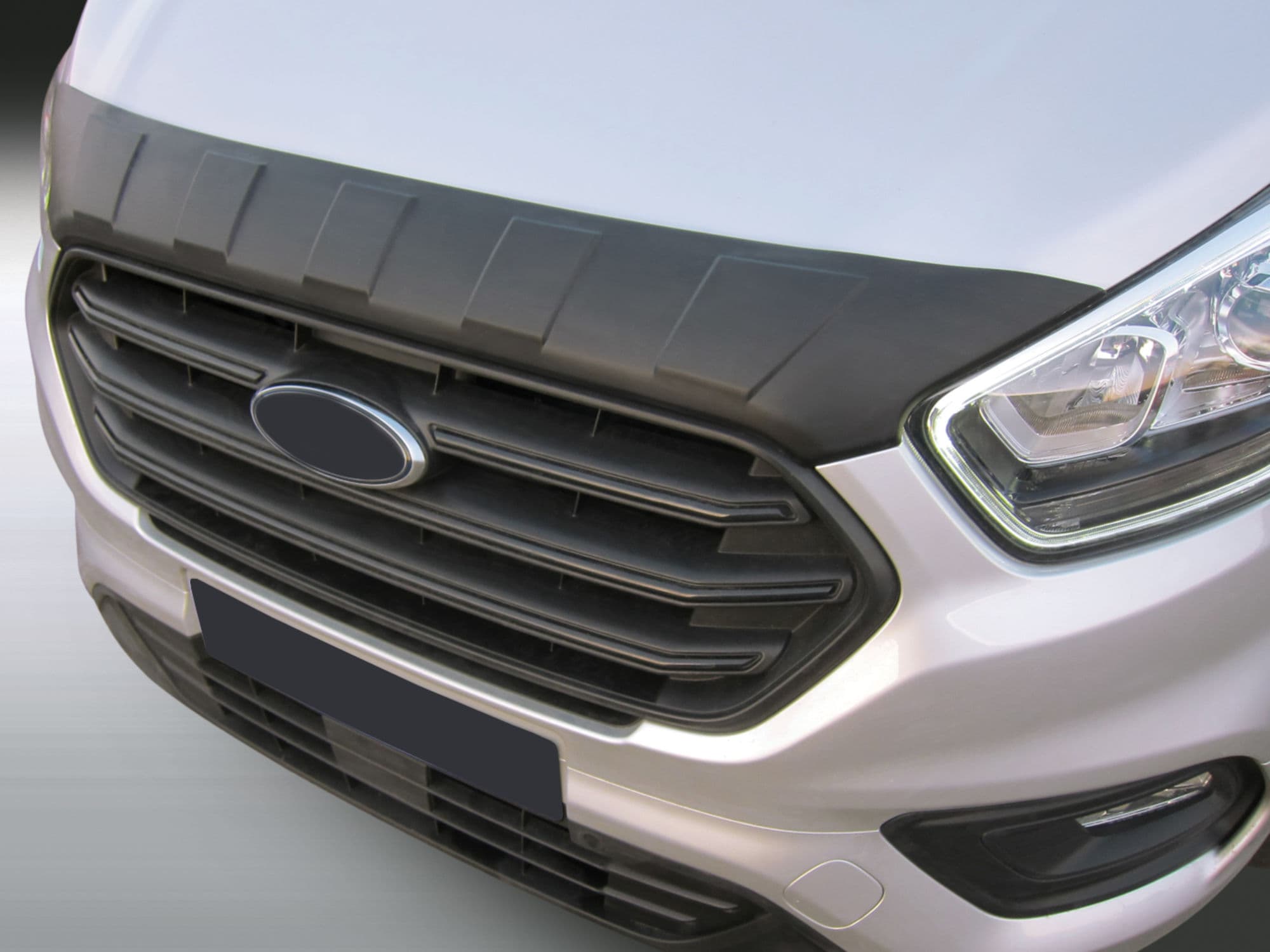 Bonnet guard — Black, ABS plastic, Matte