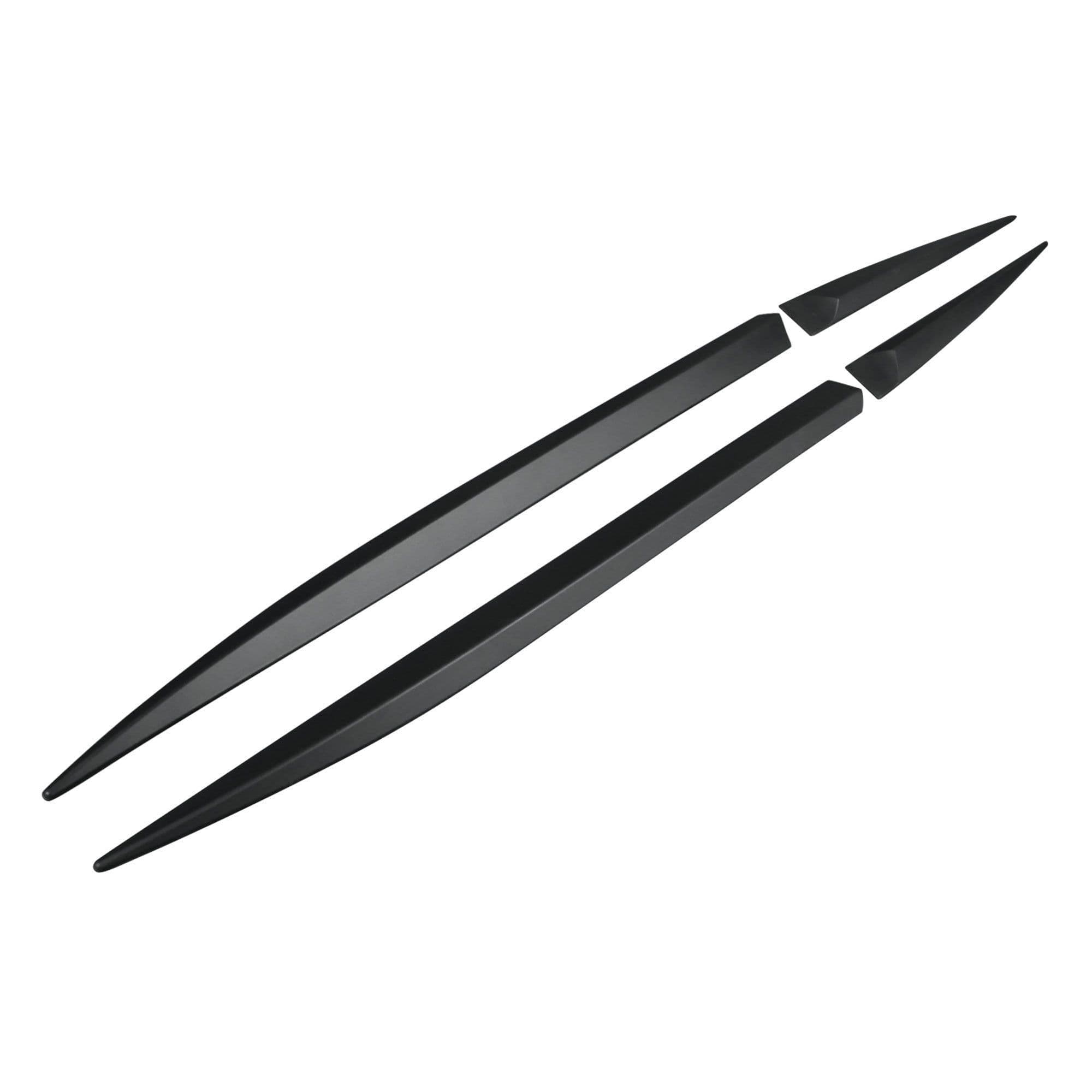 Side door trims — Black, Polyurethane composite PU, Matte