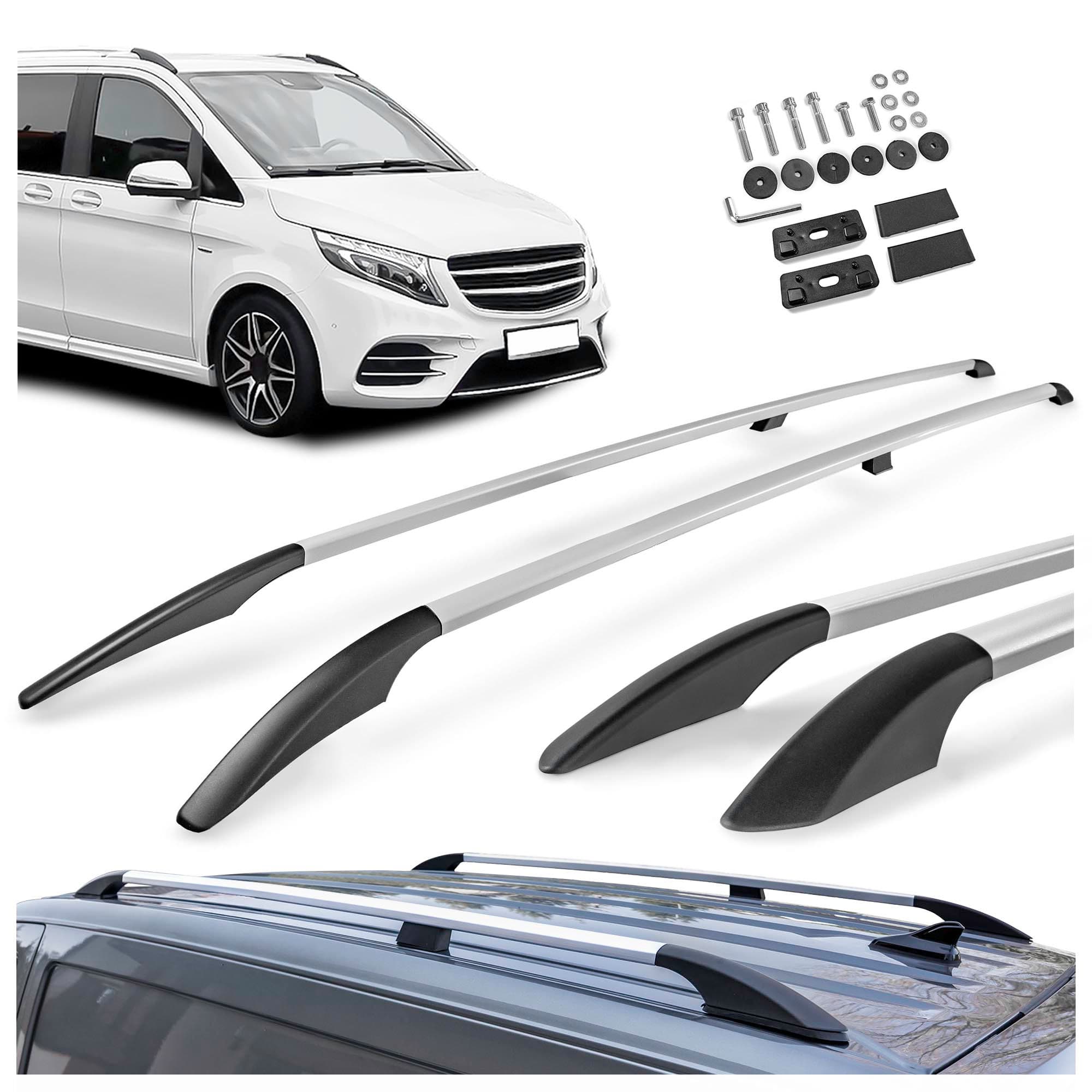 Roof rails Solid — Silver, Aluminum | Plastic, Matte