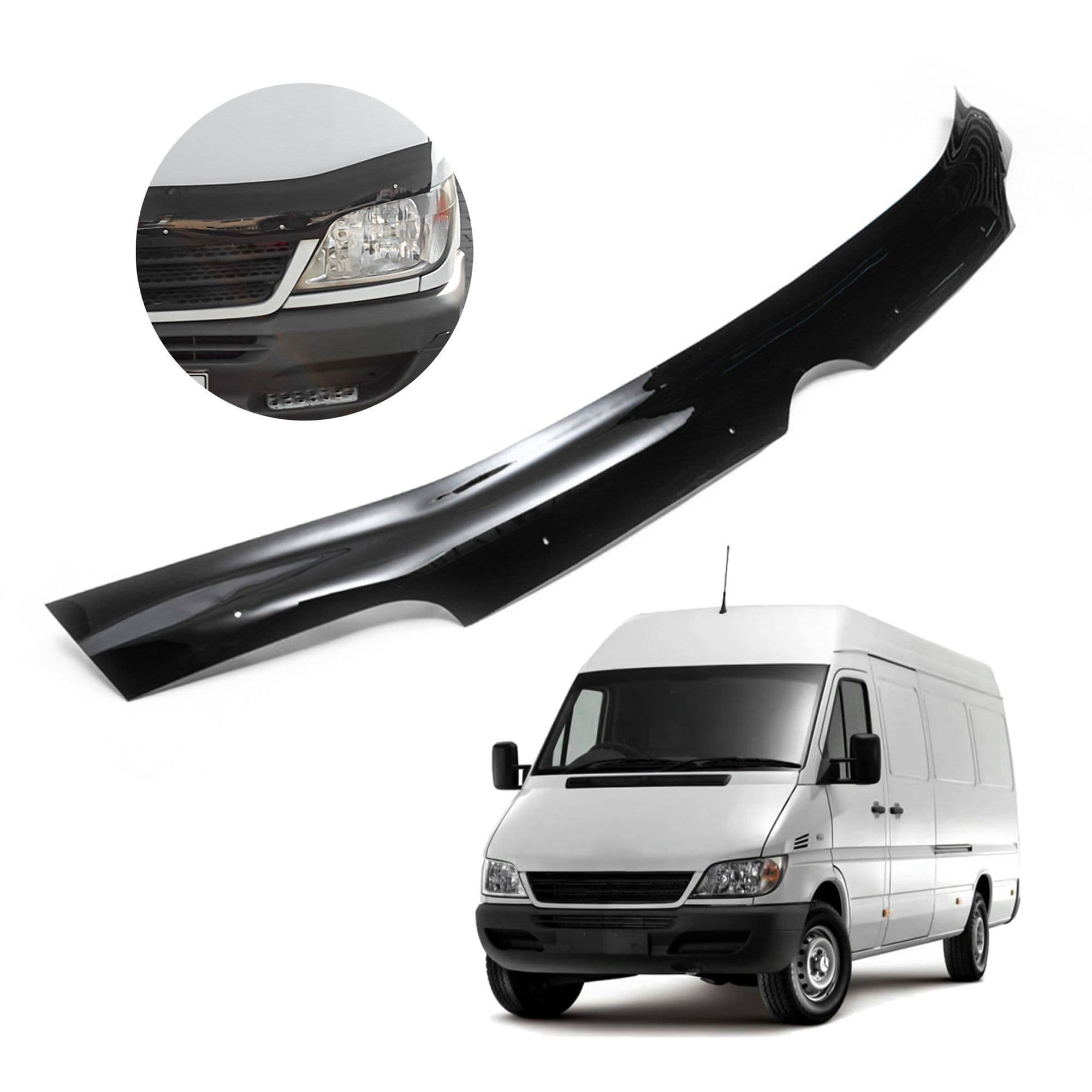 Bonnet guard — Black, ABS plastic, Shiny
