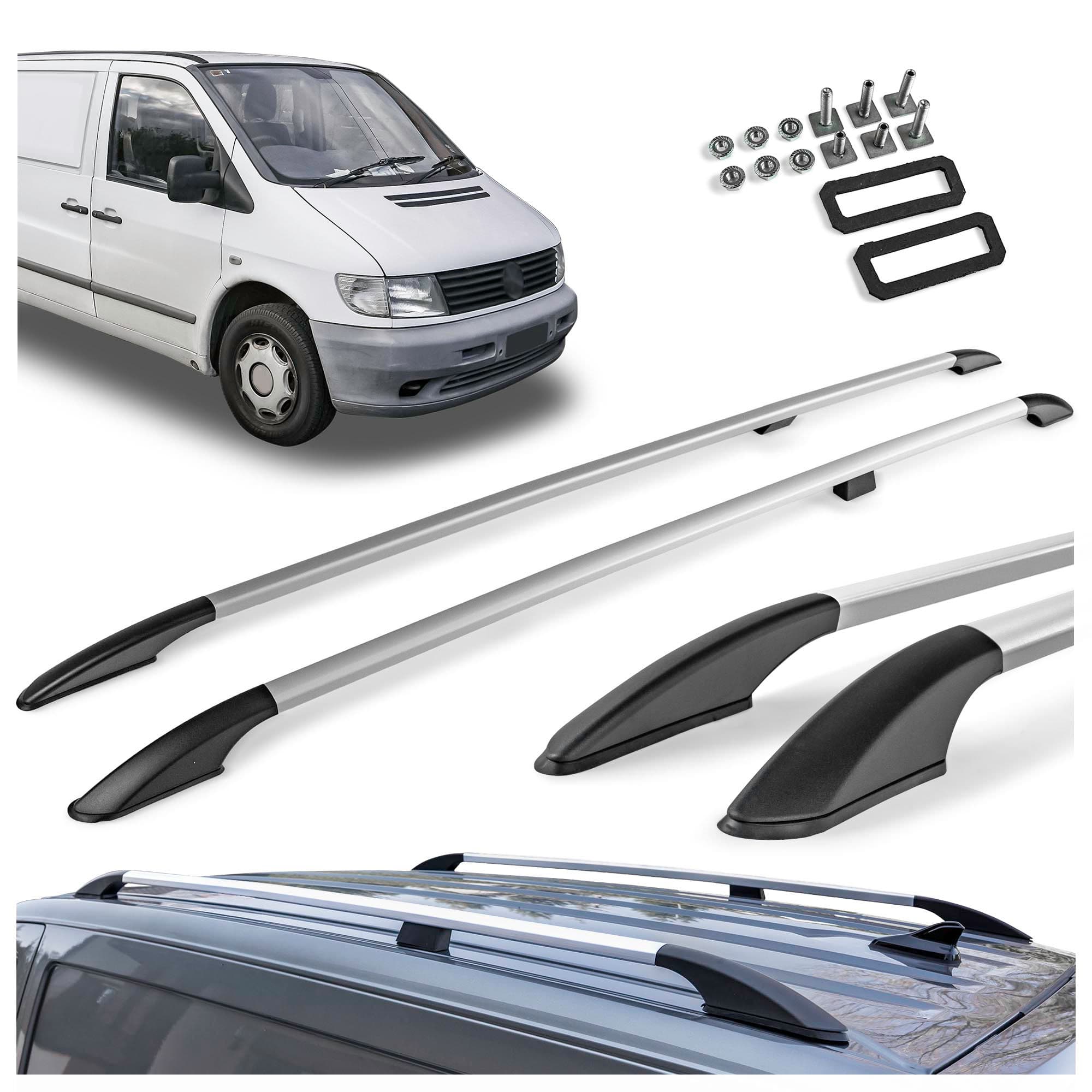 Roof rails Solid — Silver, Aluminum | Plastic, Matte