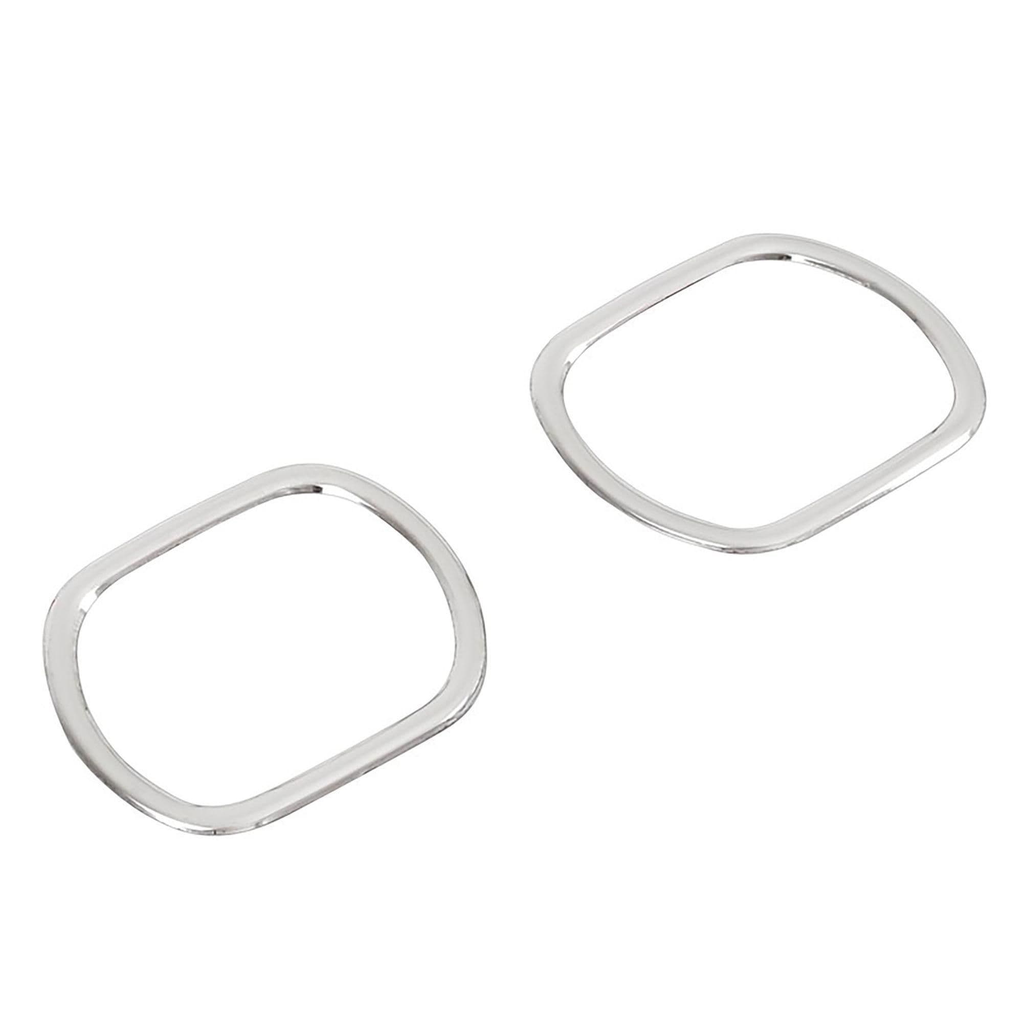 Fog light frames — Chrome, Stainless steel, Polished