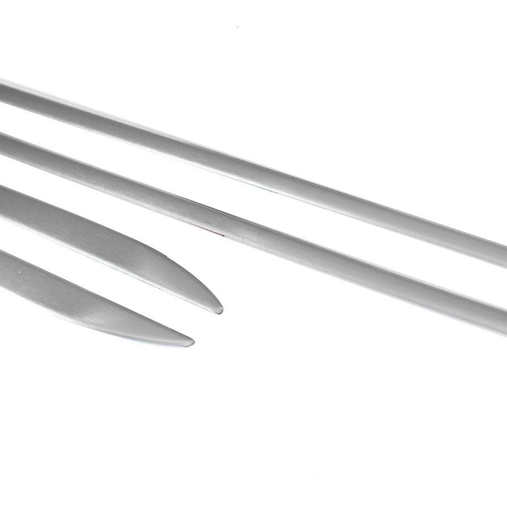 Moulures de portes latérales — Argenté, Acier inoxydable, Brossé