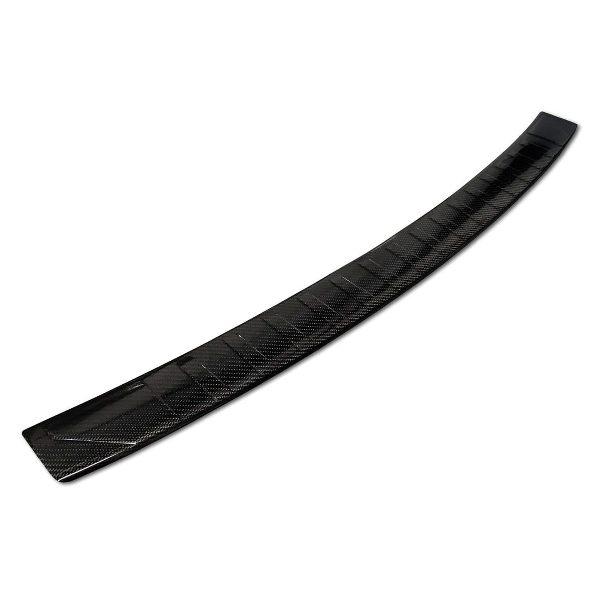 Rear bumper trim — Black, Carbon fiber, Shiny