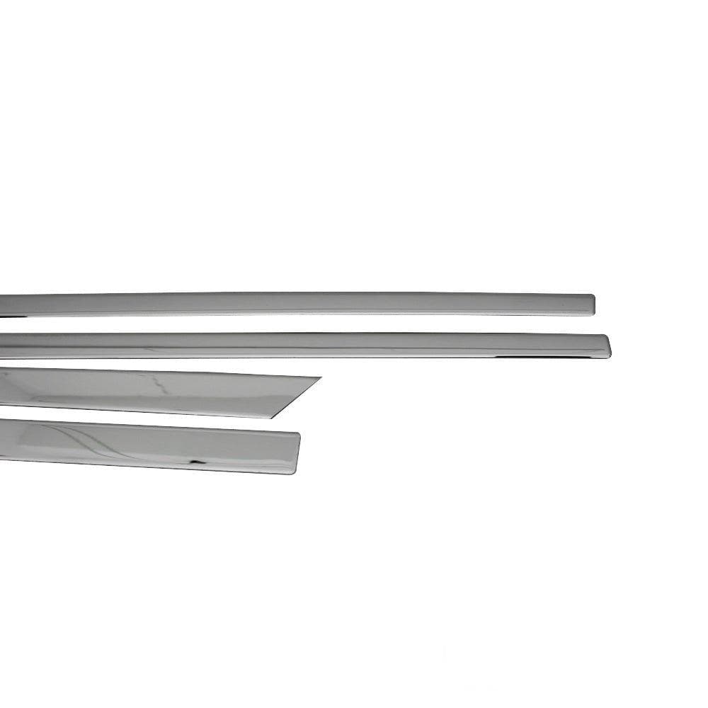 Moulures de portes latérales — Chrome, Acier inoxydable, Poli