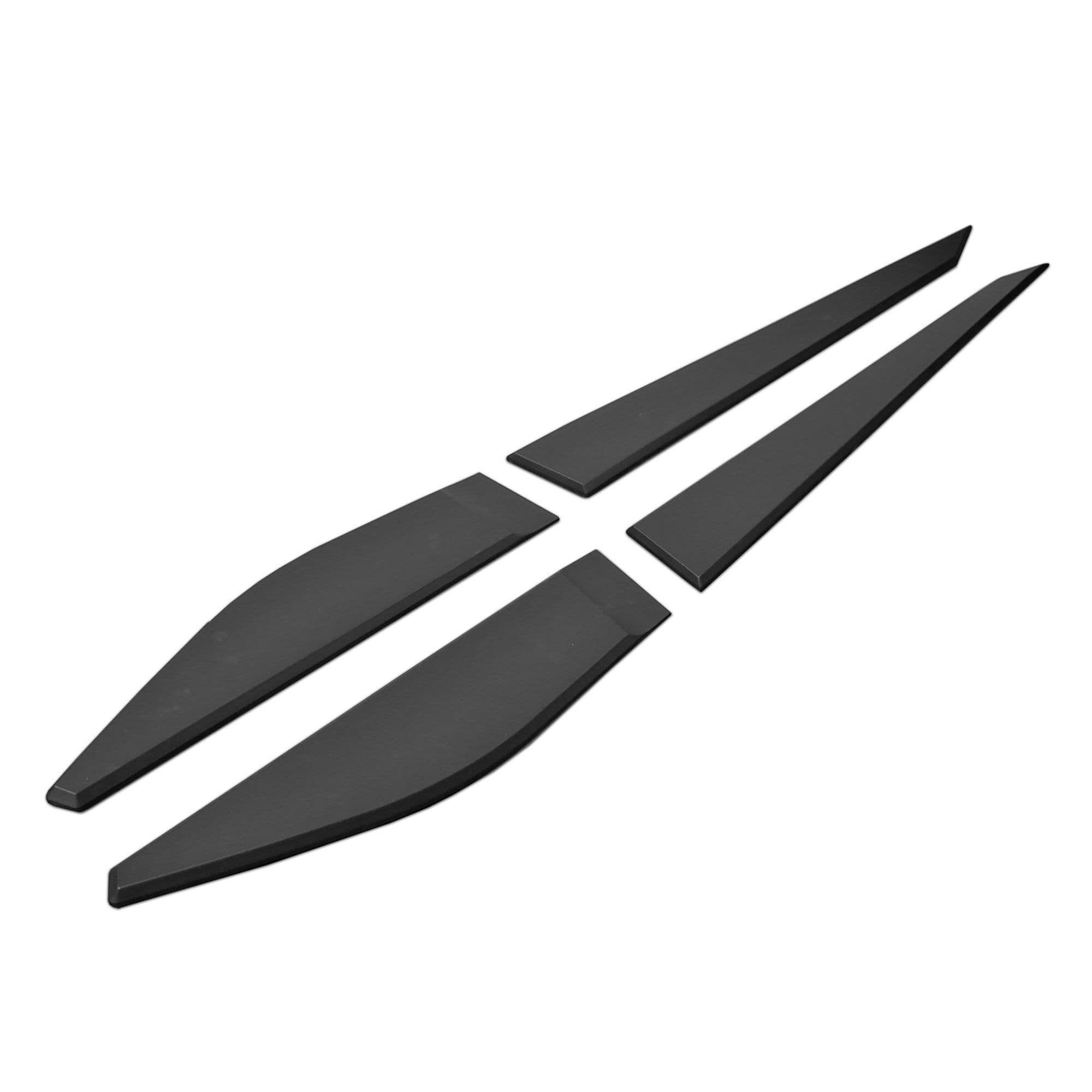 Side door trims — Black, Polyurethane composite PU, Matte