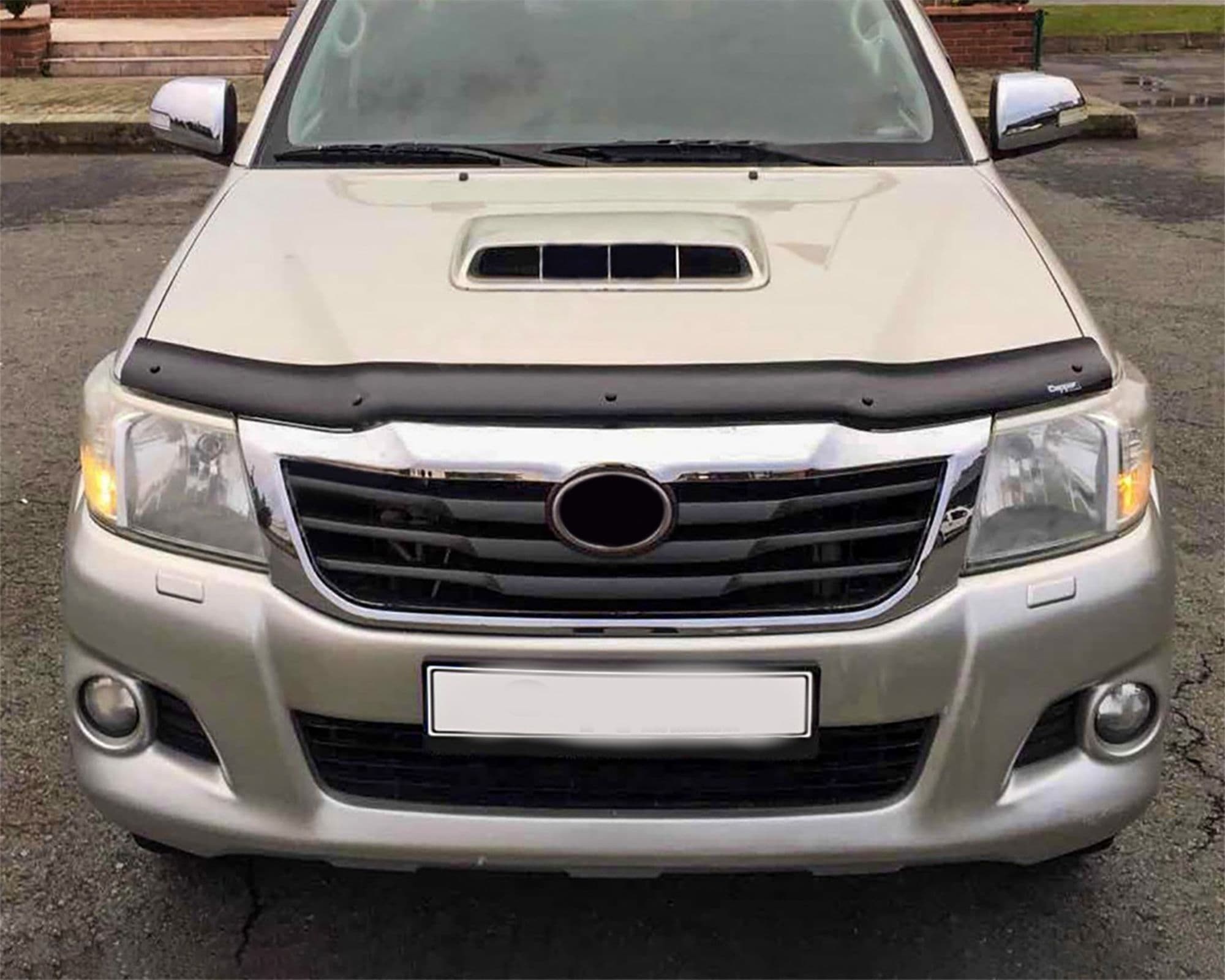 Bonnet guard — Black, ABS plastic, Shiny