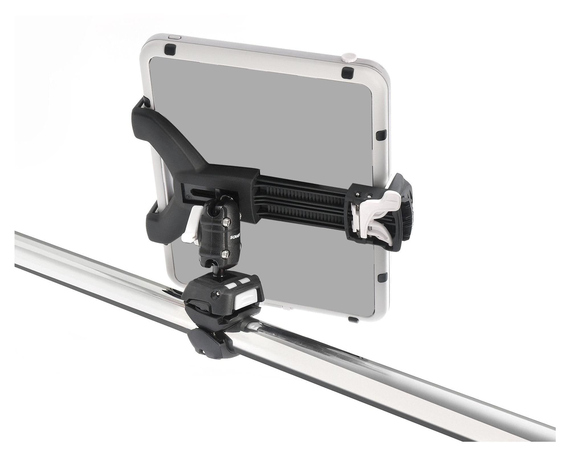 Mounting kit for phone with multi-position adapter for railing ROKK Mini — Black, Aluminum | Plastic, Matte