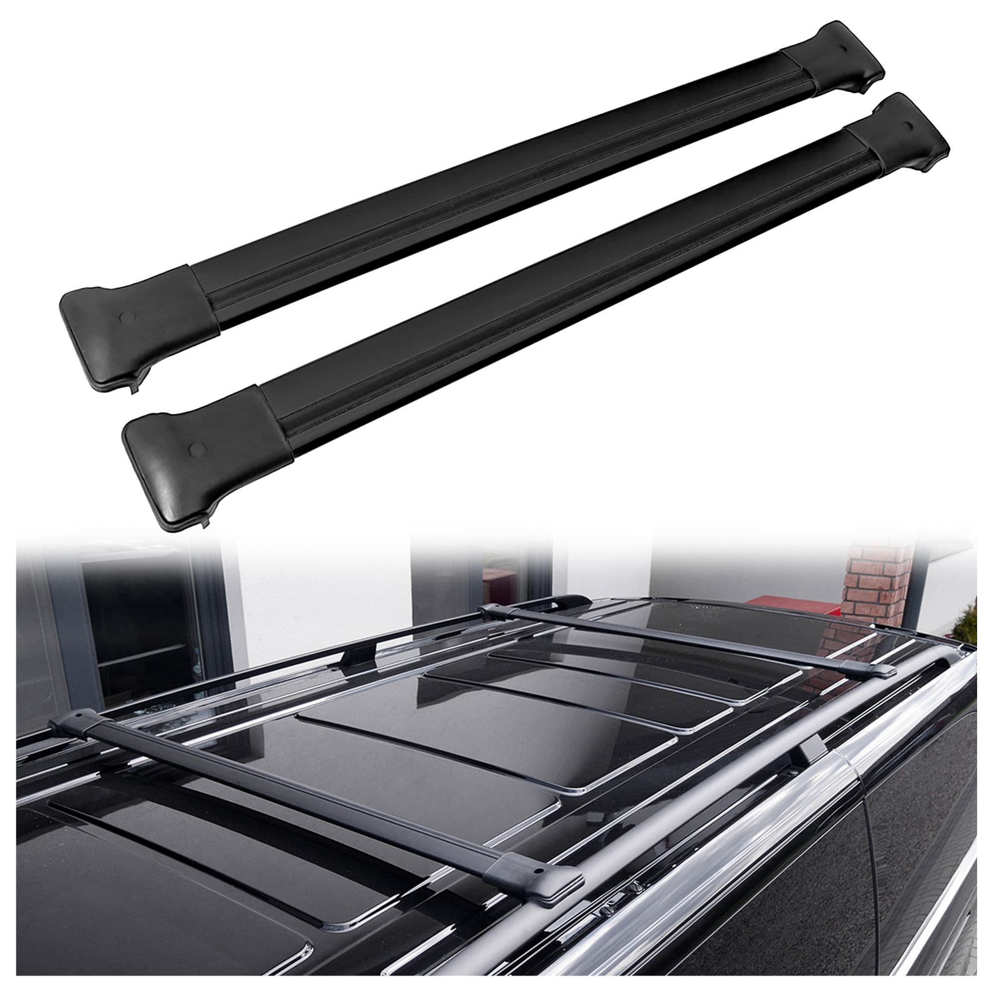 Roof rack Elegance V1 — Black, Aluminum, Painted