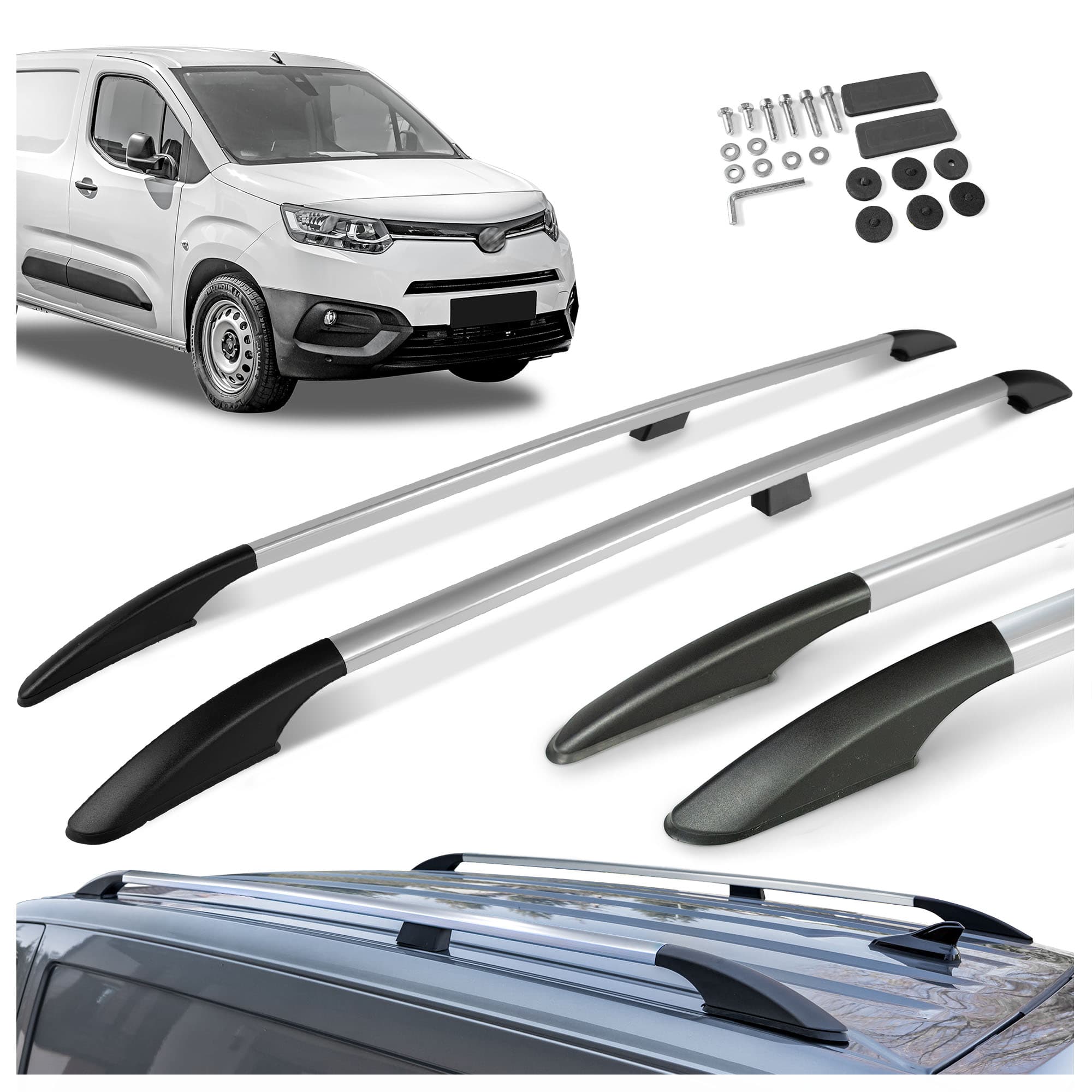 Barres de toit Solid — Chrome, Aluminium | Plastique, Poli