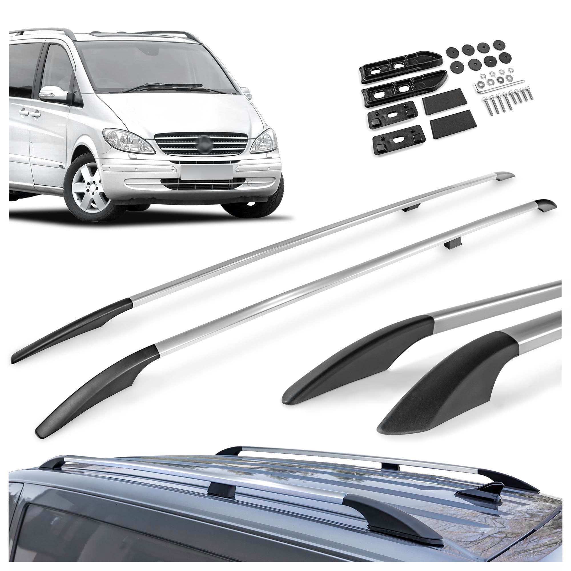 Roof rails Solid — Chrome, Aluminum | Plastic, Polished