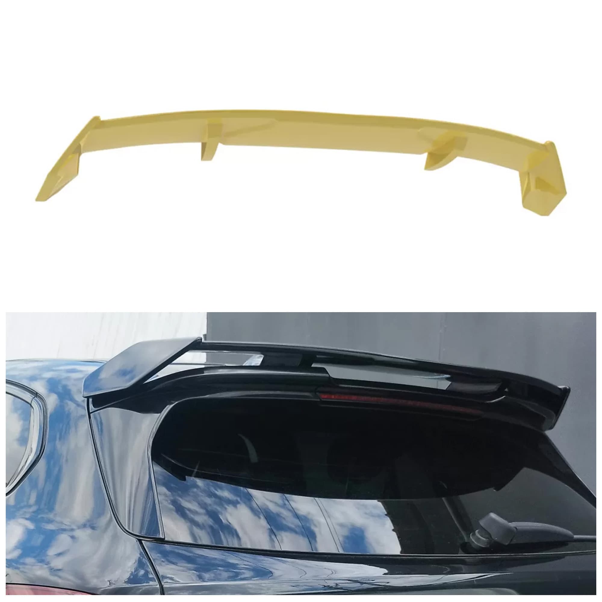 Roof spoiler — Polyurethane, For painting