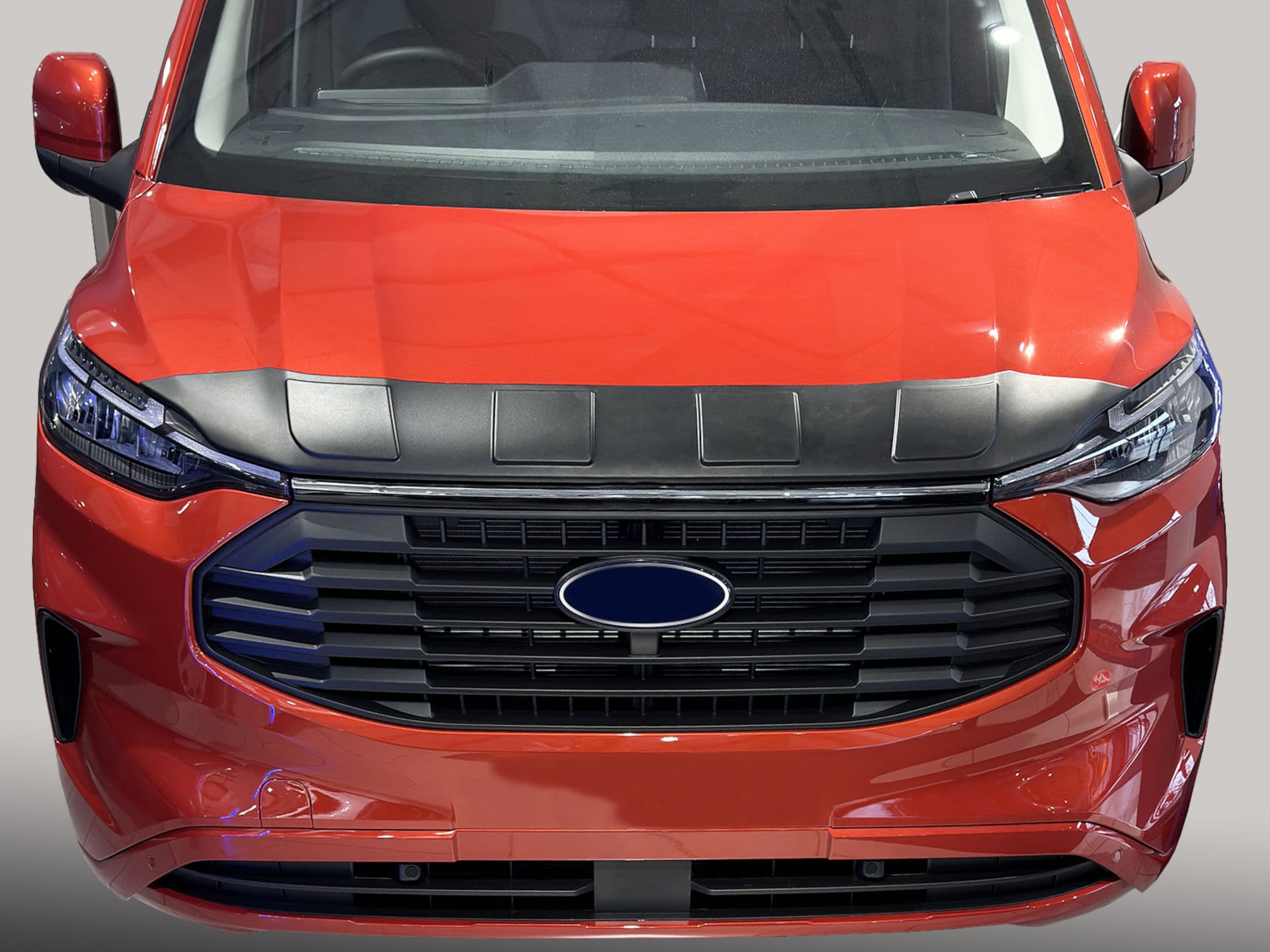 Bonnet guard — Black, ABS plastic, Matte