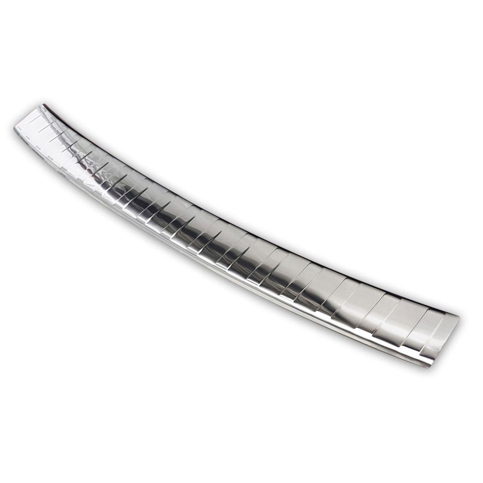 Rear bumper trim — Silver, Stainless steel, Brushed