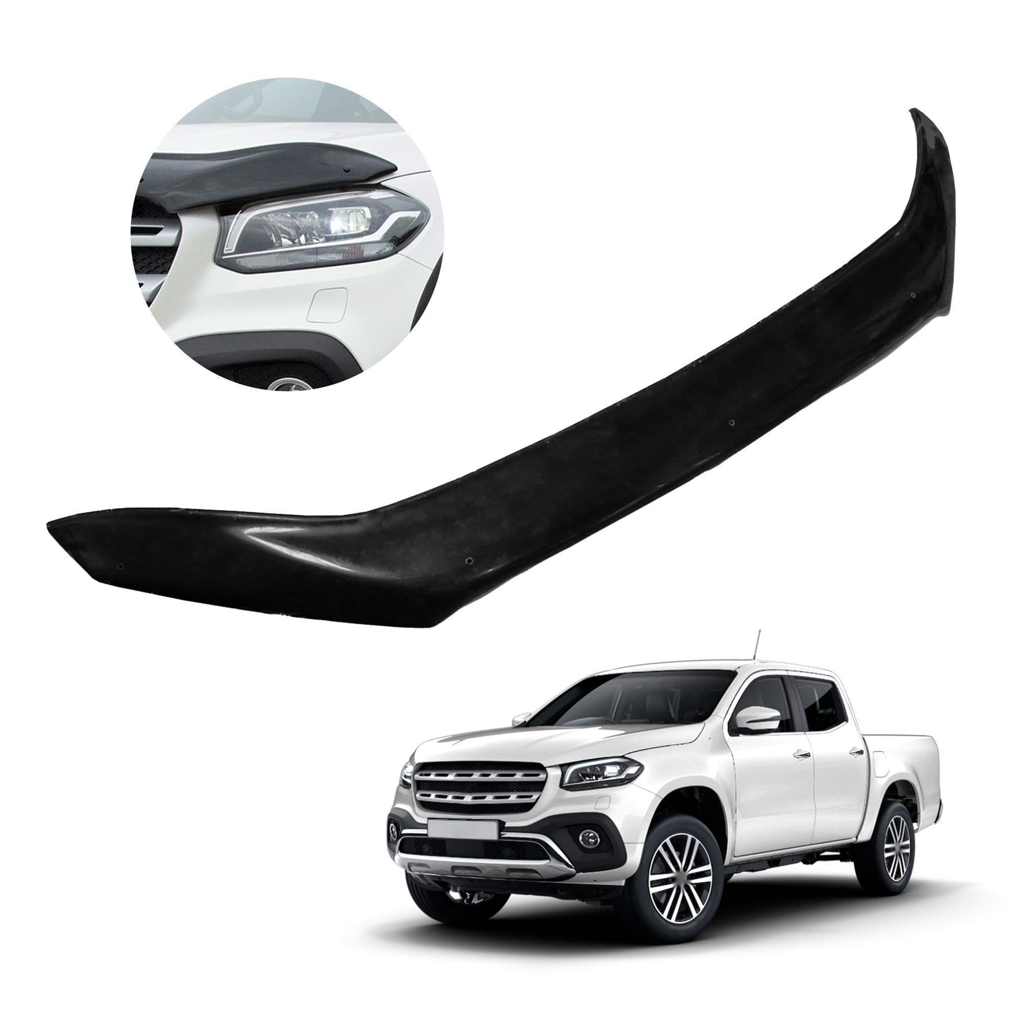 Bonnet guard — Black, ABS plastic, Shiny