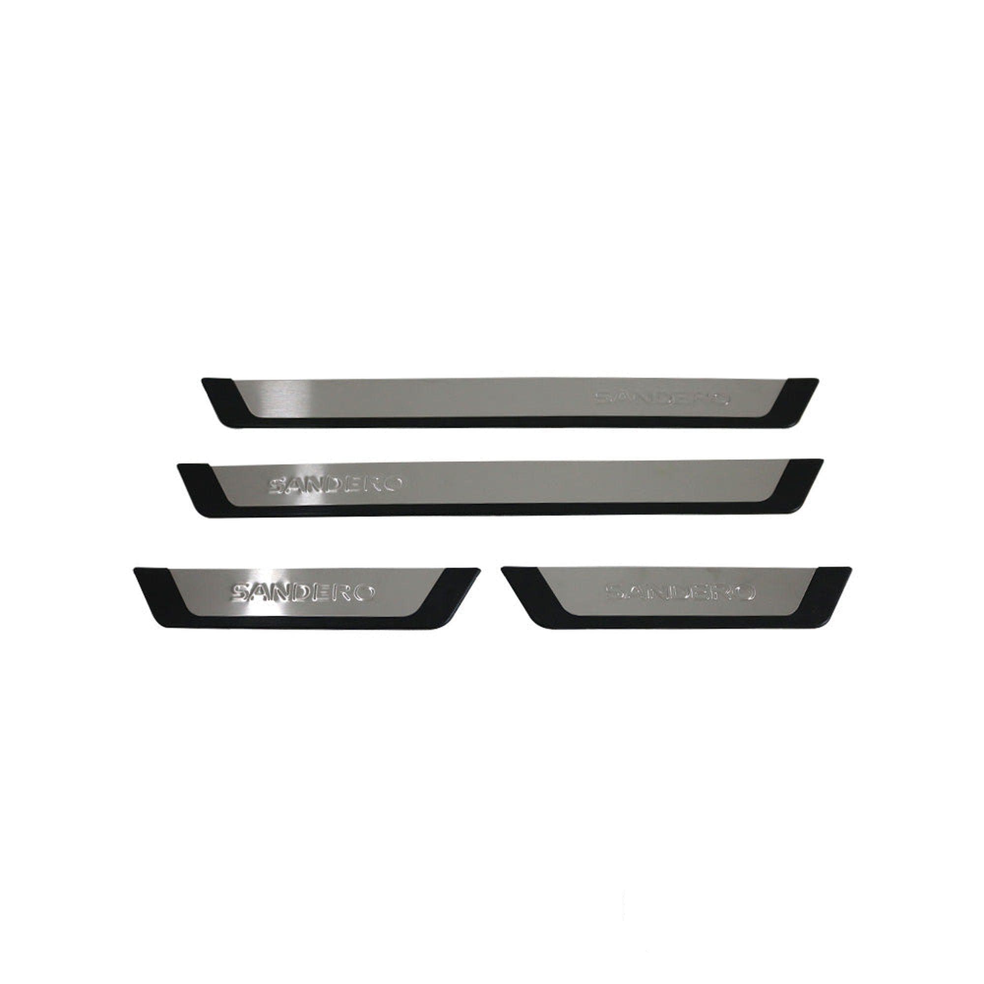 Schwellerleisten Flexill — Silber, Rostfreier Stahl, Vinyl-Karbonfolie