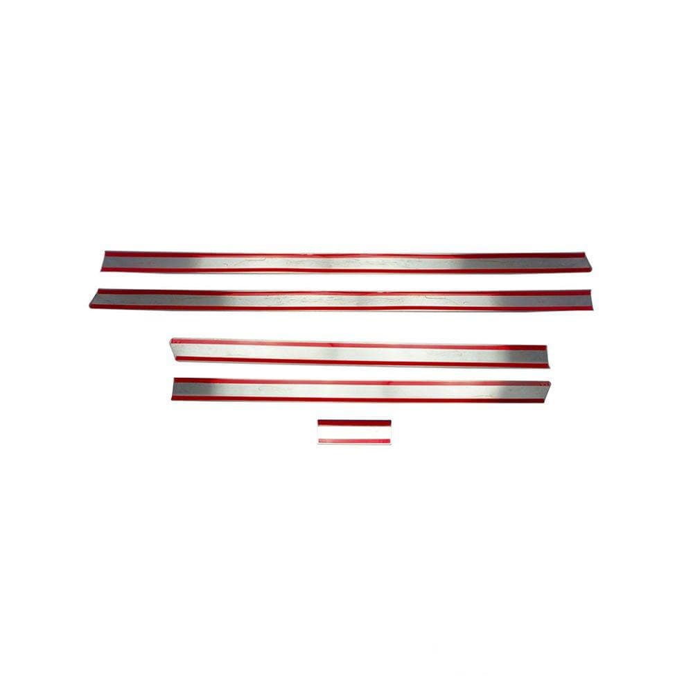 Moulures de portes latérales — Chrome noir, Acier inoxydable, Poli