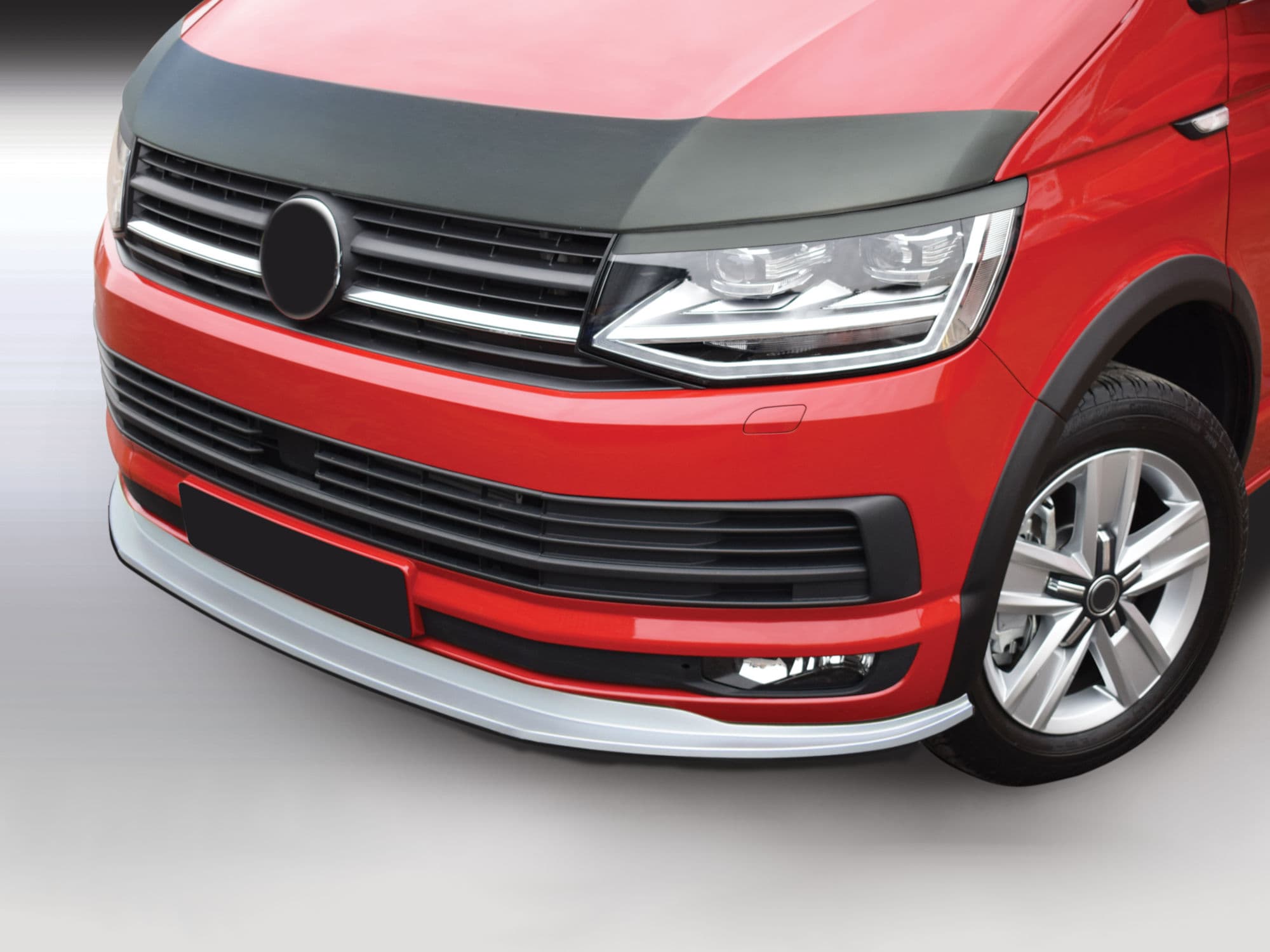 Bonnet guard — Black, ABS plastic, Matte