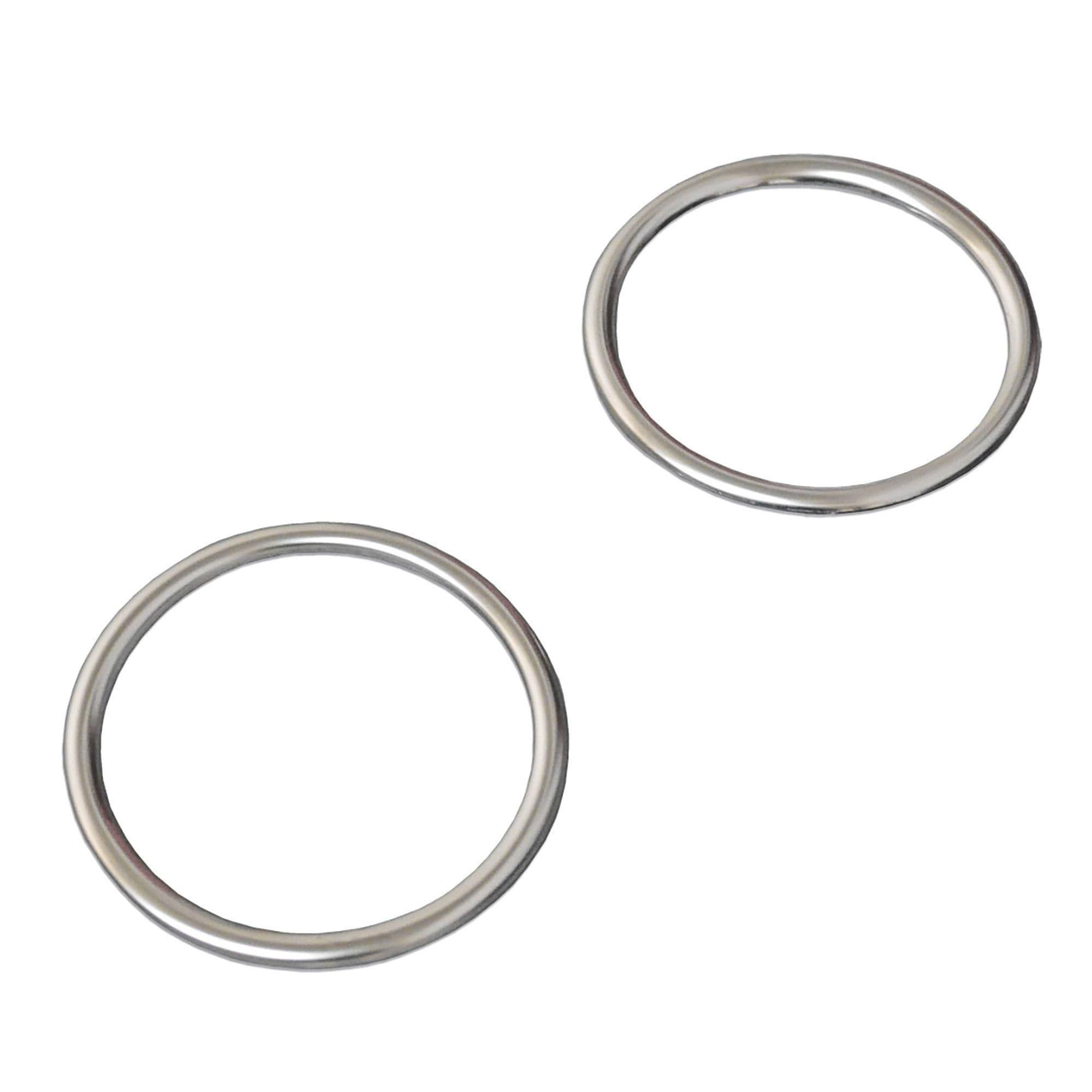 Frames for daytime running lights — Chrome, Stainless steel, Polished