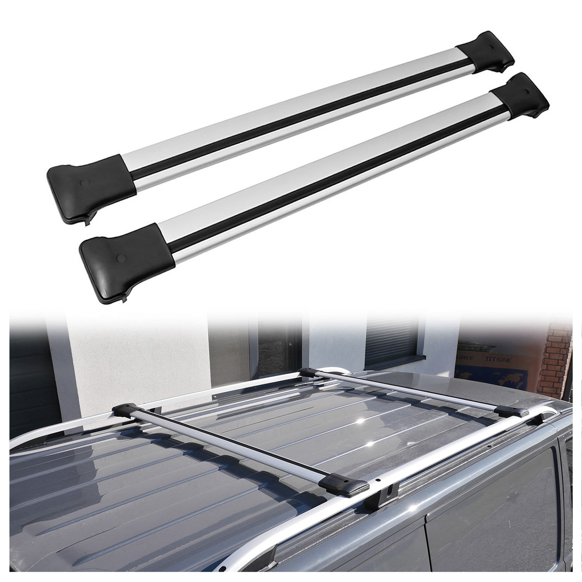 Roof rack Elegance V1 — Silver, Aluminum, Matte