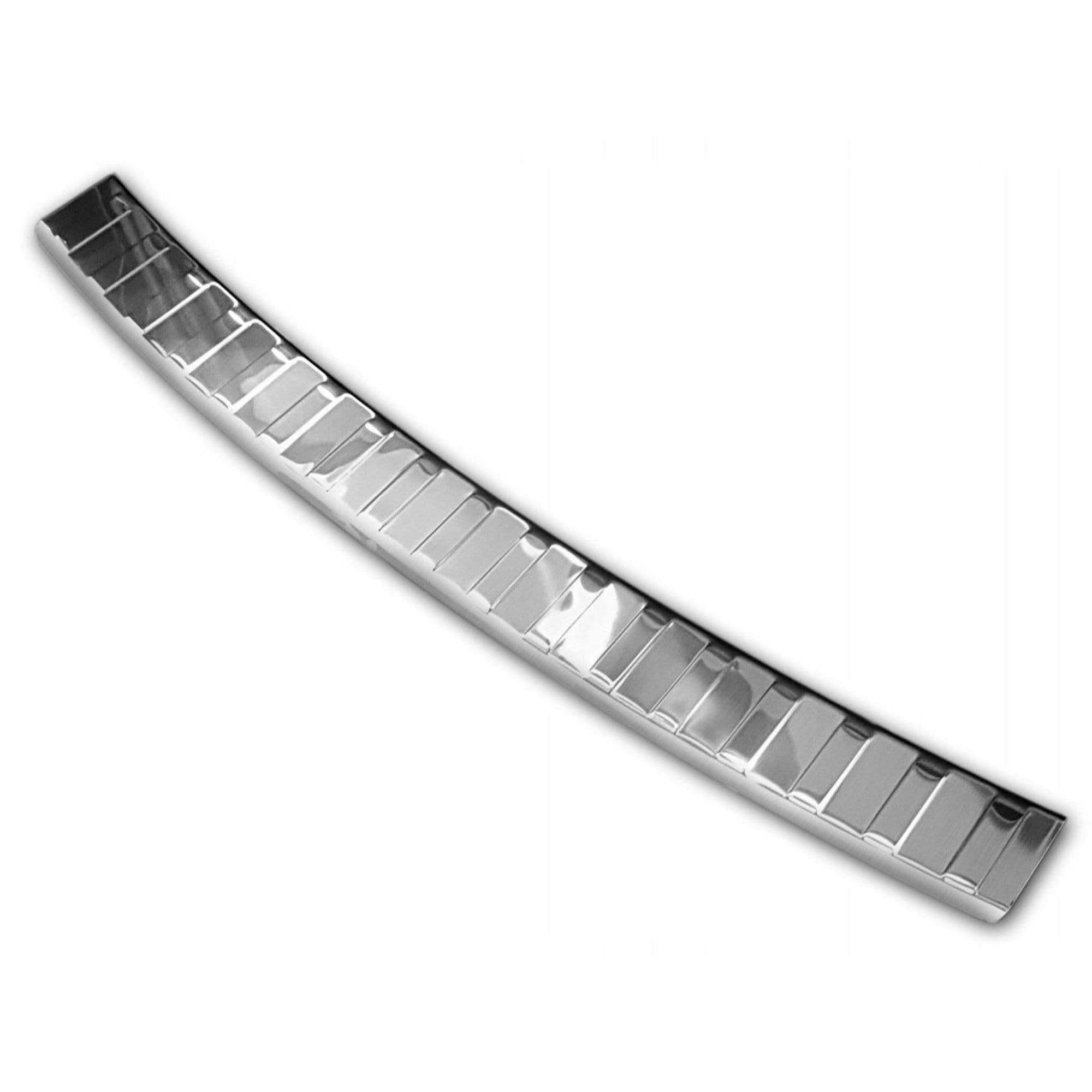 Rear bumper trim — Silver, Stainless steel, Brushed