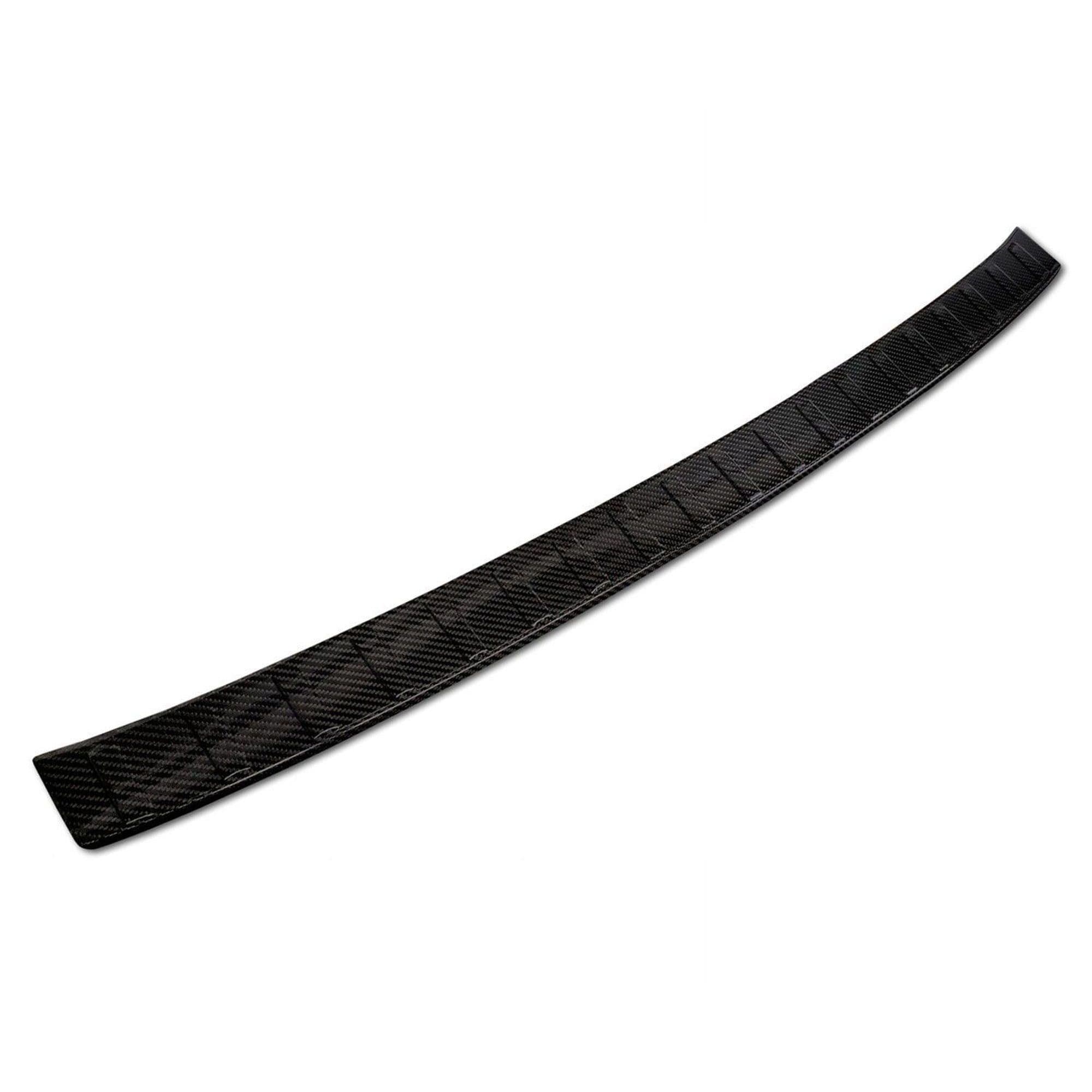 Rear bumper trim — Black, Carbon fiber, Shiny