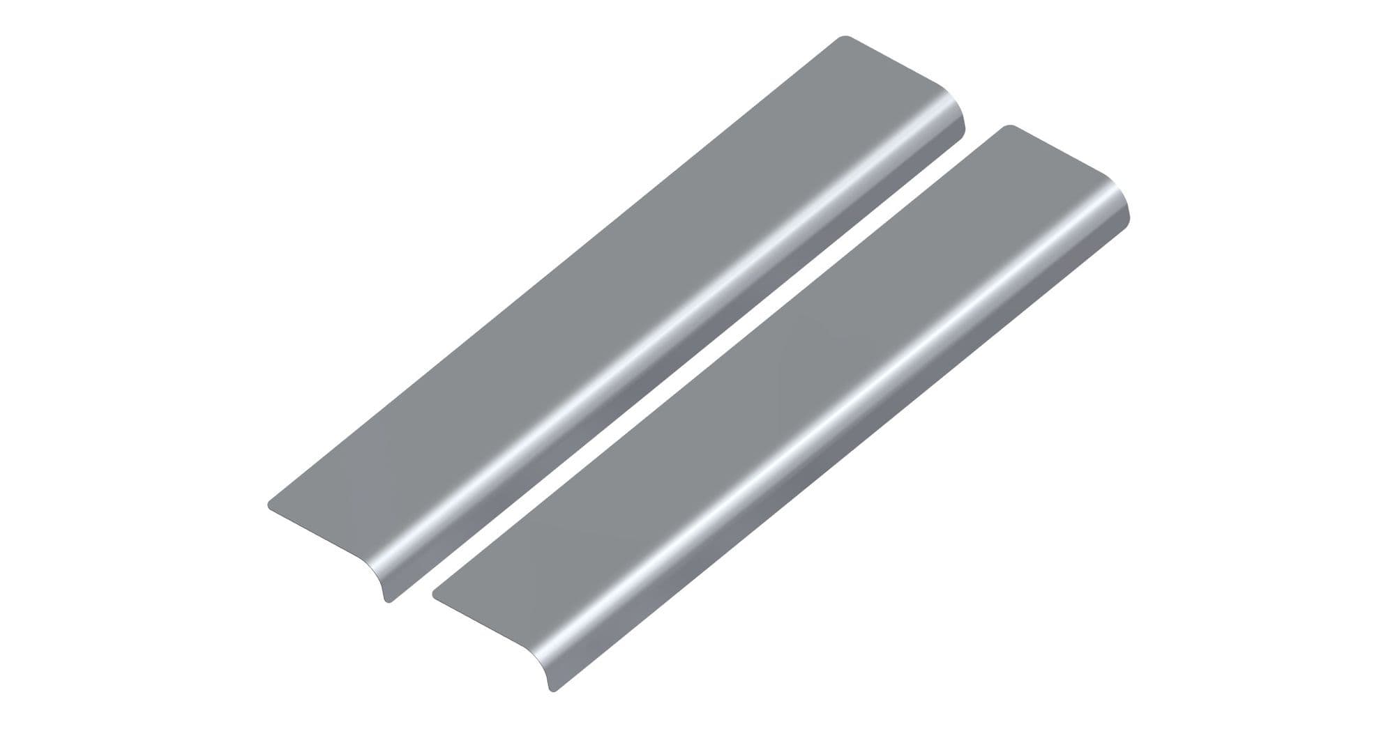 Front sill trims One Line — Chrome, Stainless steel, Polished