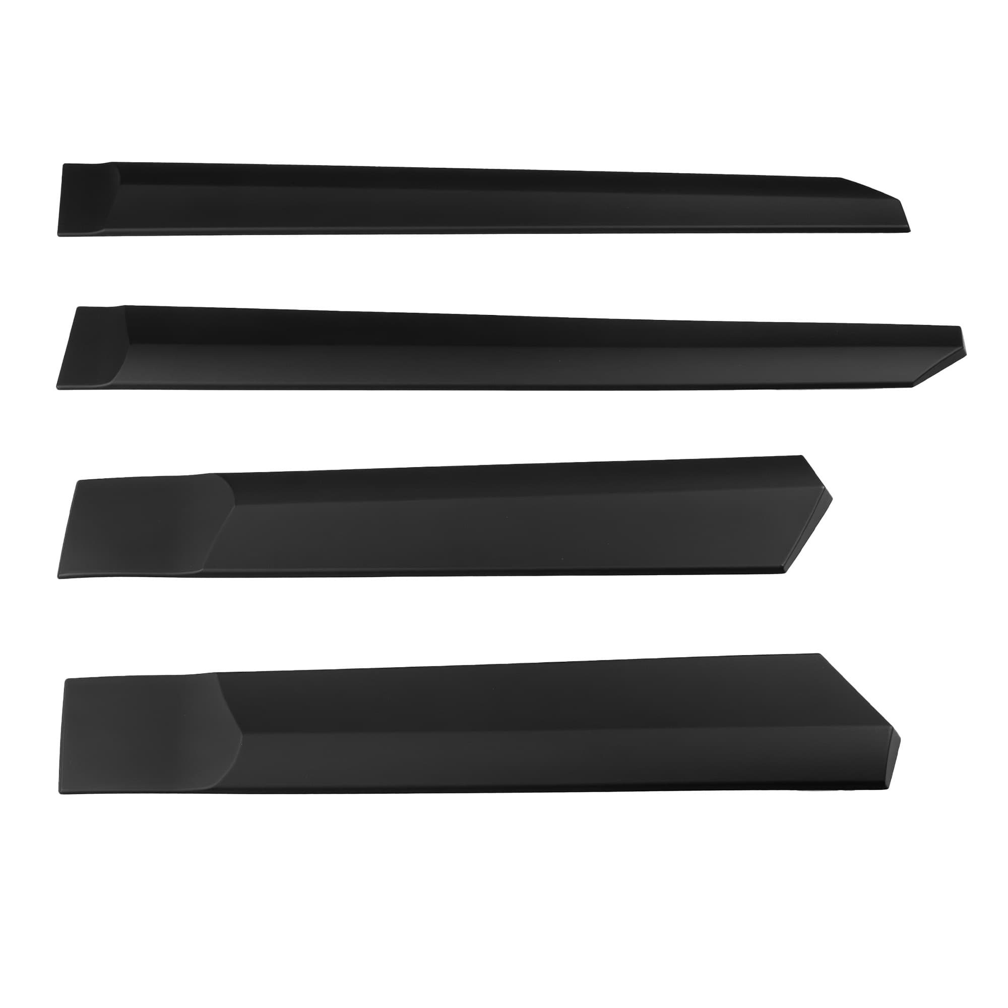 Side door trims — Black, Polyurethane composite PU, Matte