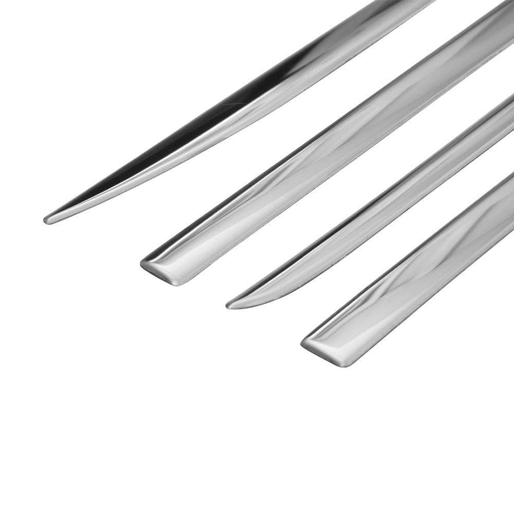 Side door trims — Chrome, Stainless steel, Polished