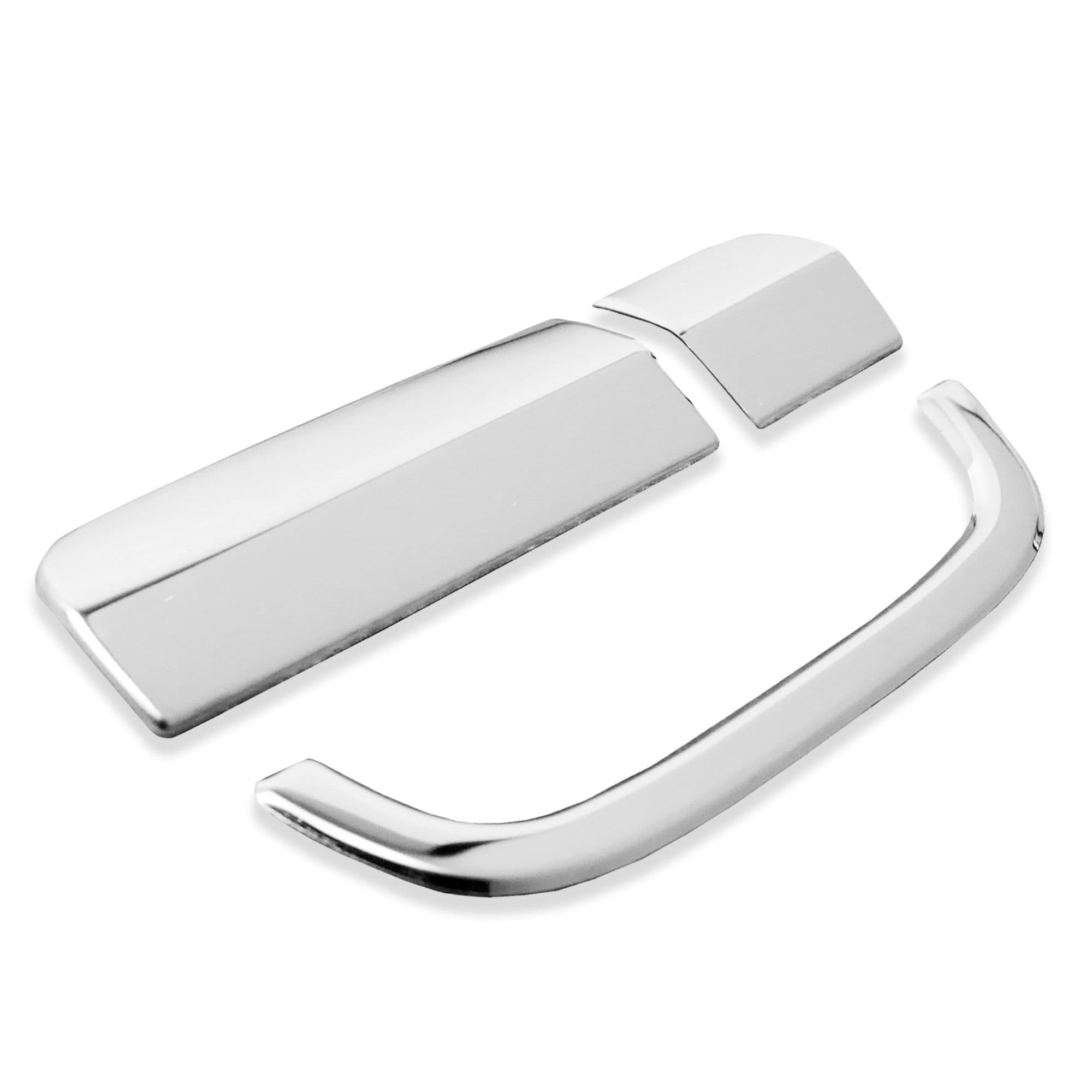 Tailgate handle cover — Chrome, Stainless steel, Polished