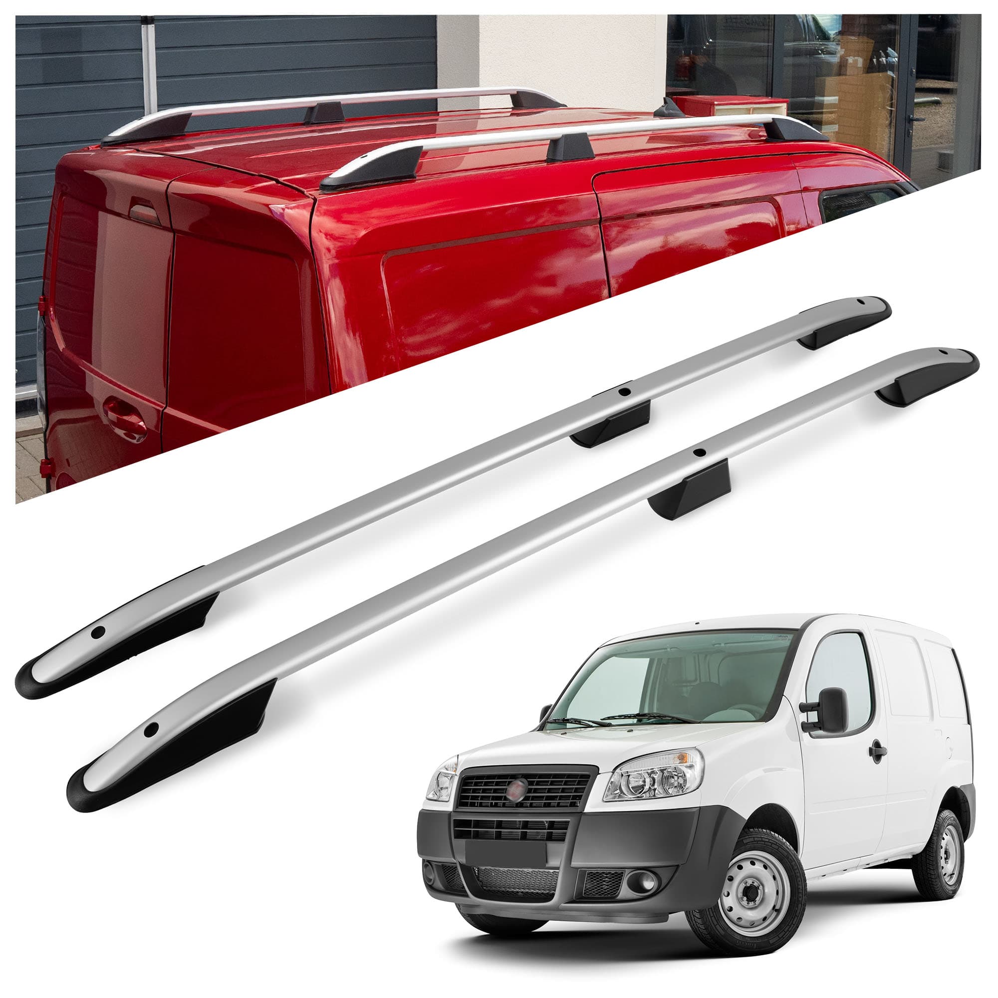Roof rails Elegance — Silver, Aluminum | Plastic, Matte